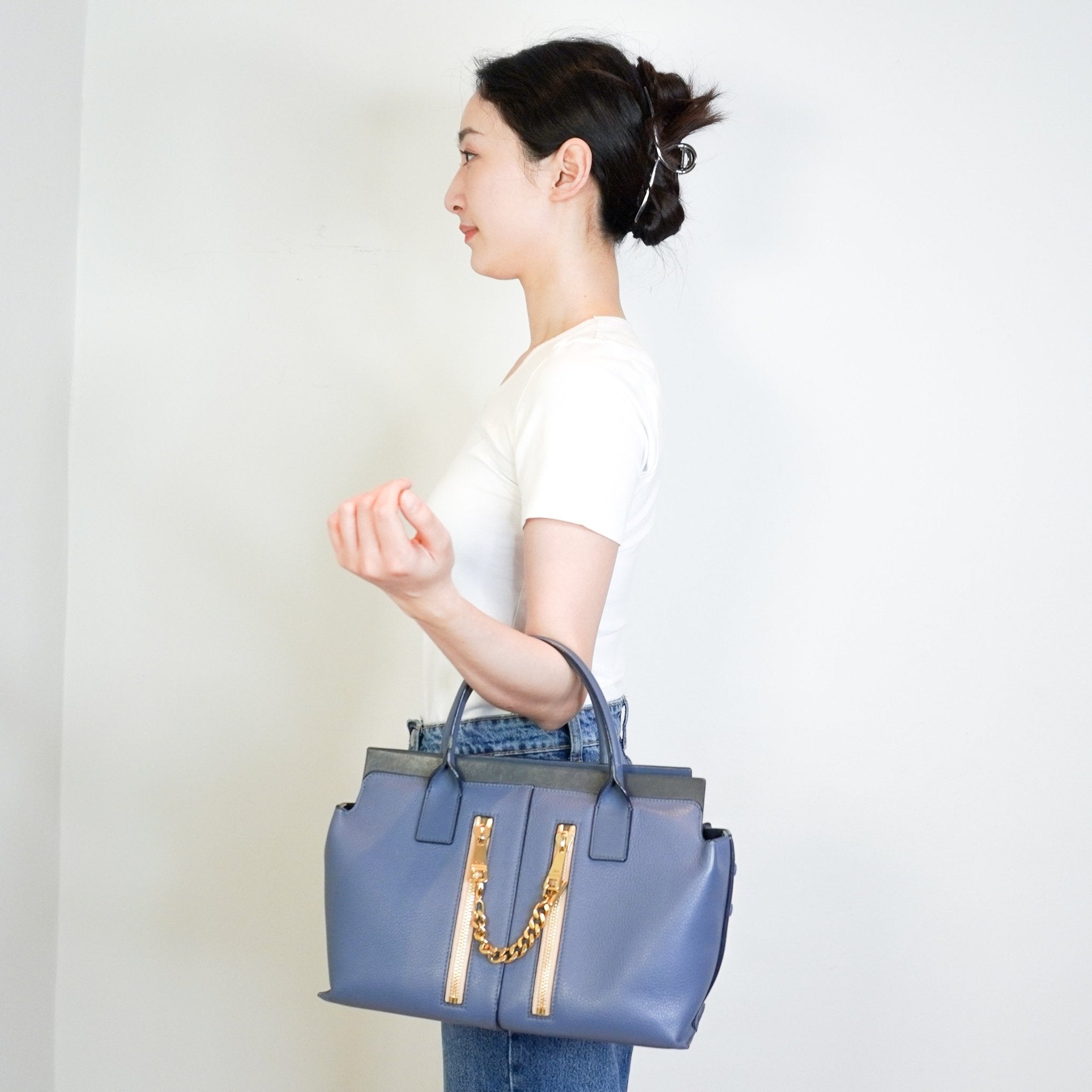 Chloe Blue Medium Cate Satchel RRP £1490 | Authentic Preloved - Reloved Again