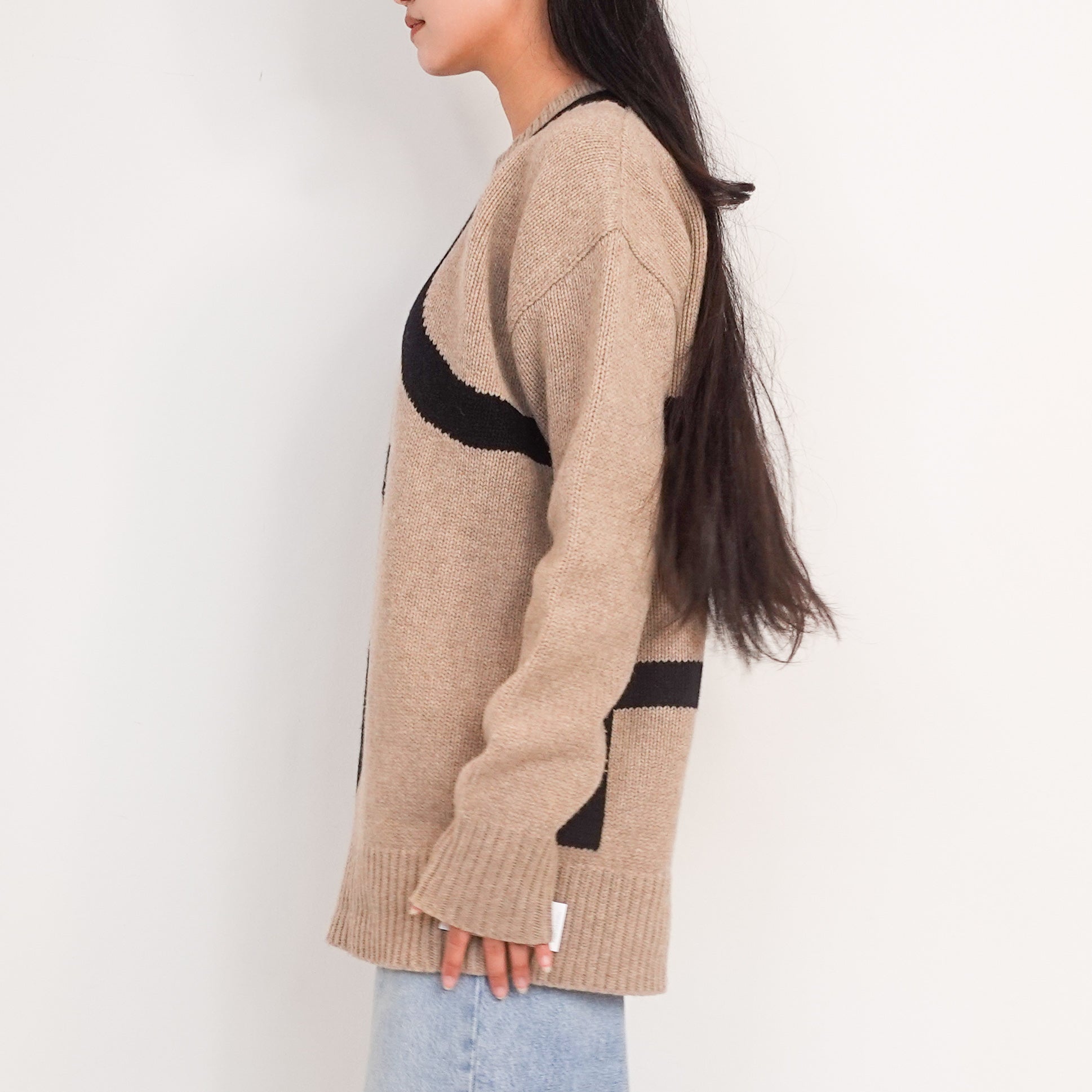 Brown logo knit sweater RRP £500