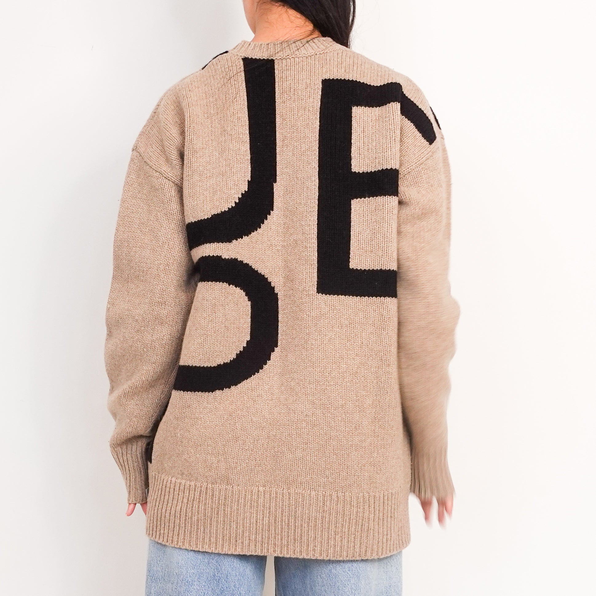 Brown logo knit sweater RRP £500