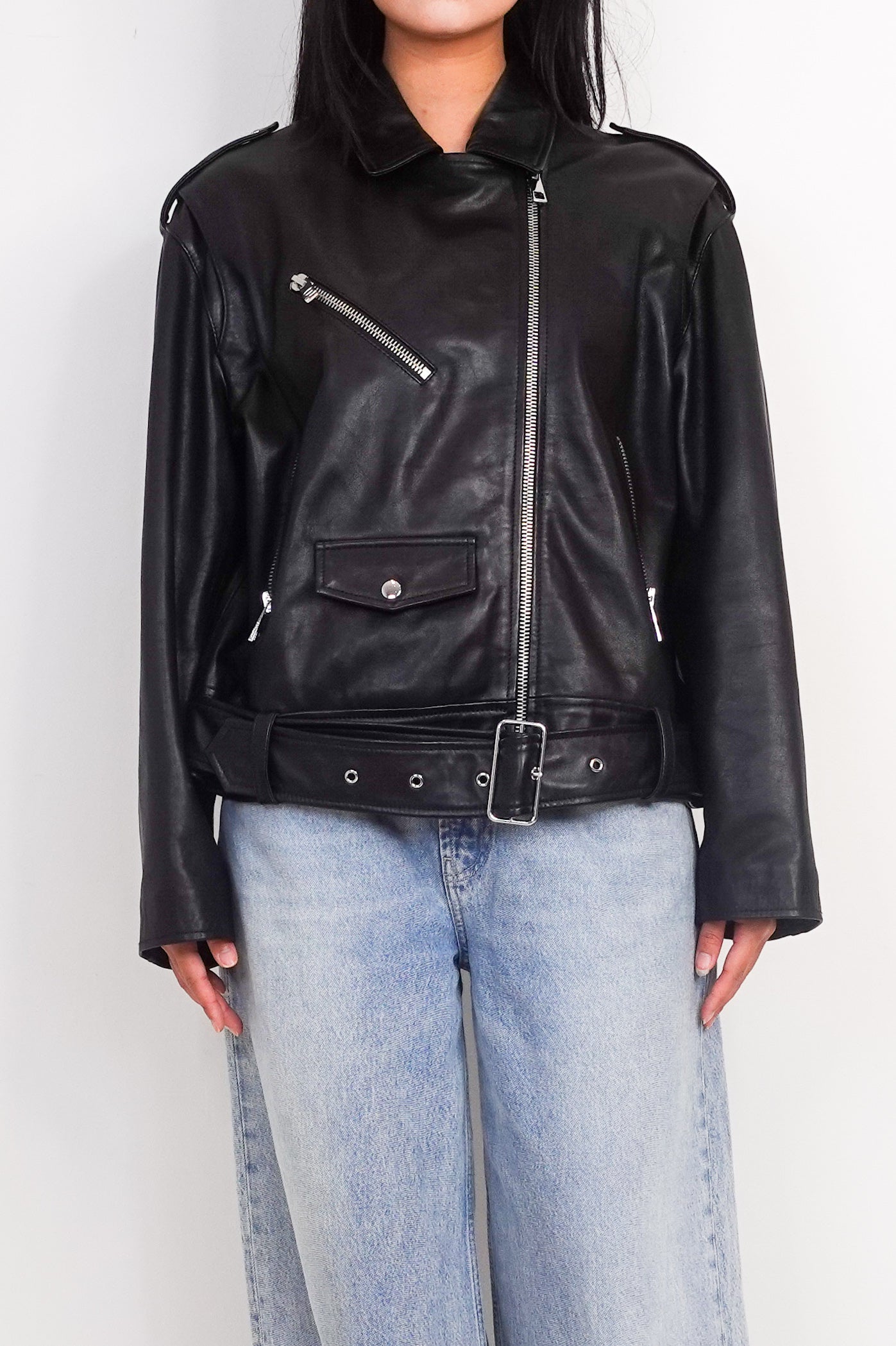 Long line biker  jacket RRP £250