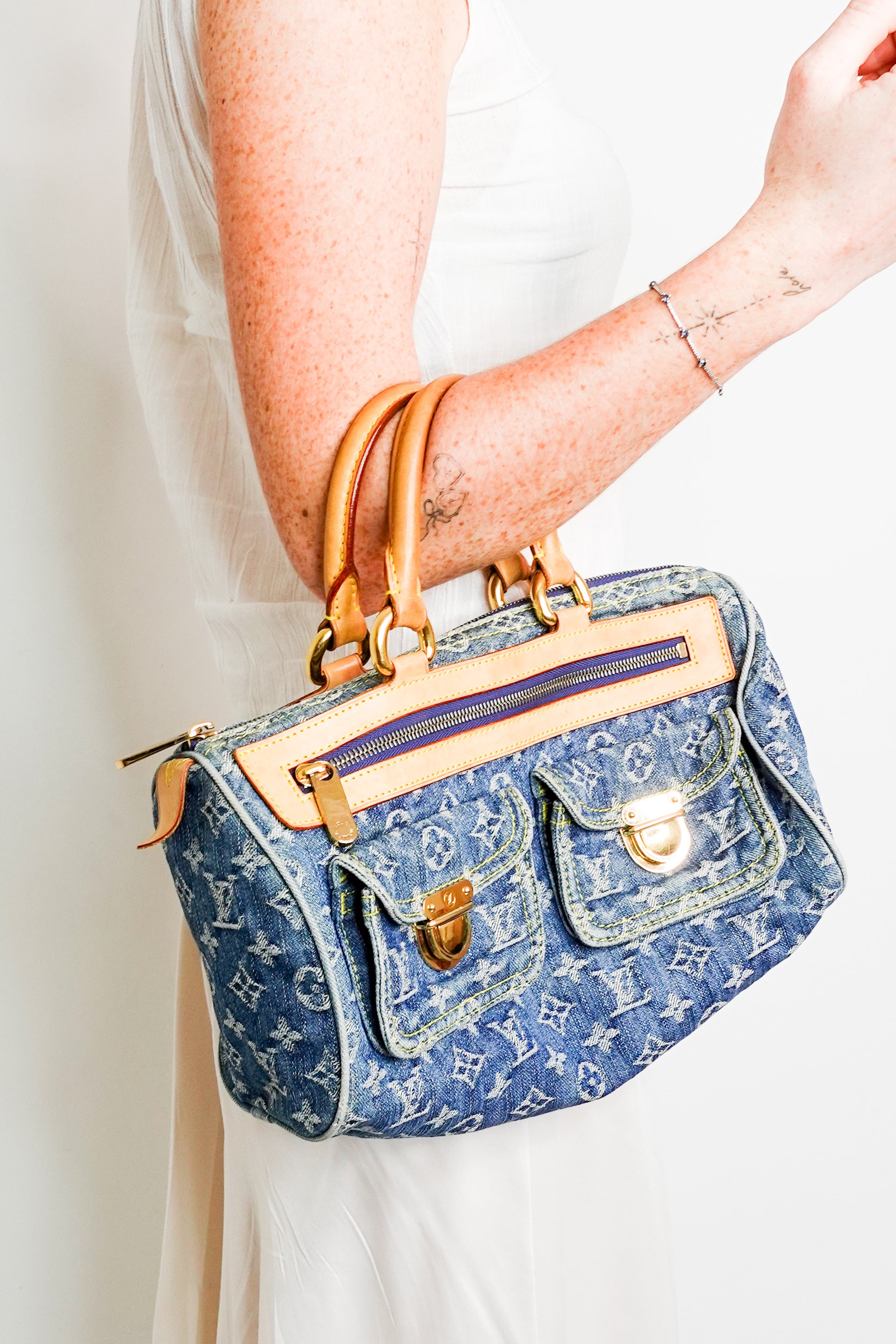 Denim neo speedy bag RRP £1.9k