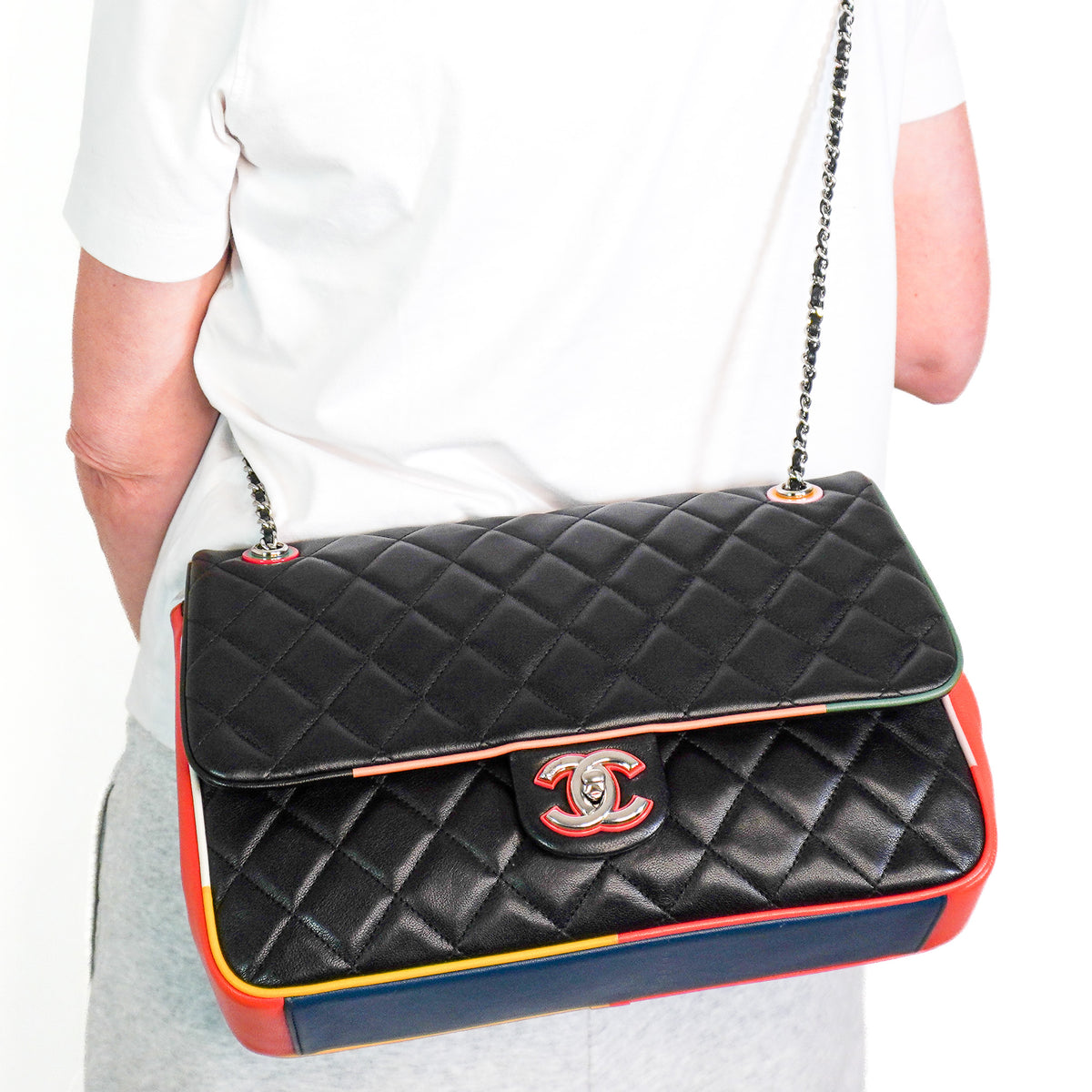 Chanel Cuba Cruise 2017 Quilted Jumbo Bag (RRP £9000) | Authentic Preloved