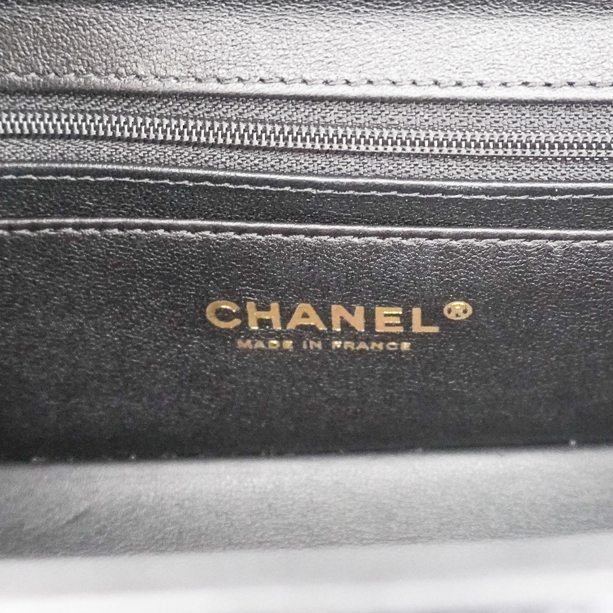 Chanel Shiny Calfskin Quilted Top Handle Box Bag | Authentic Preloved - Reloved Again