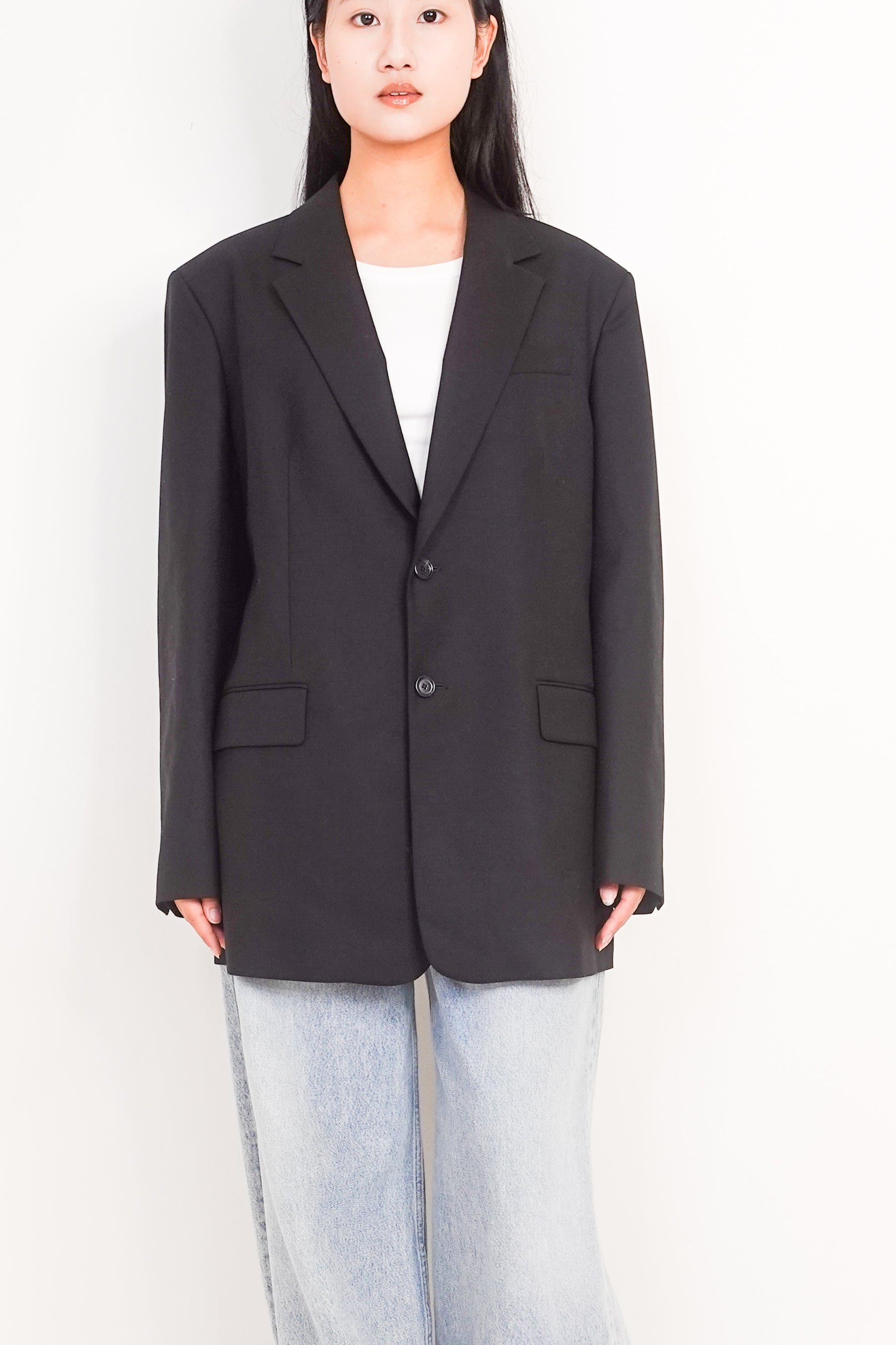 Black wool blazer RRP £500