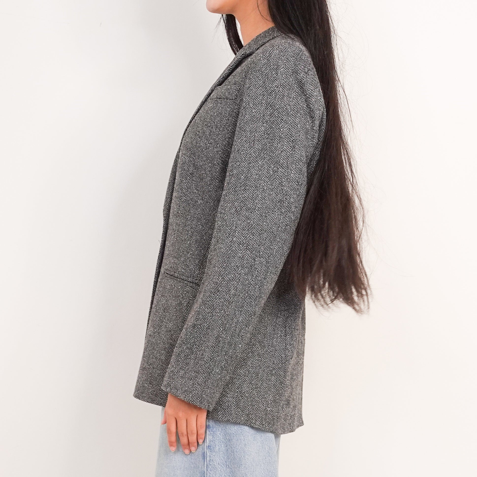 Herringbone boyfriend blazer RRP £280