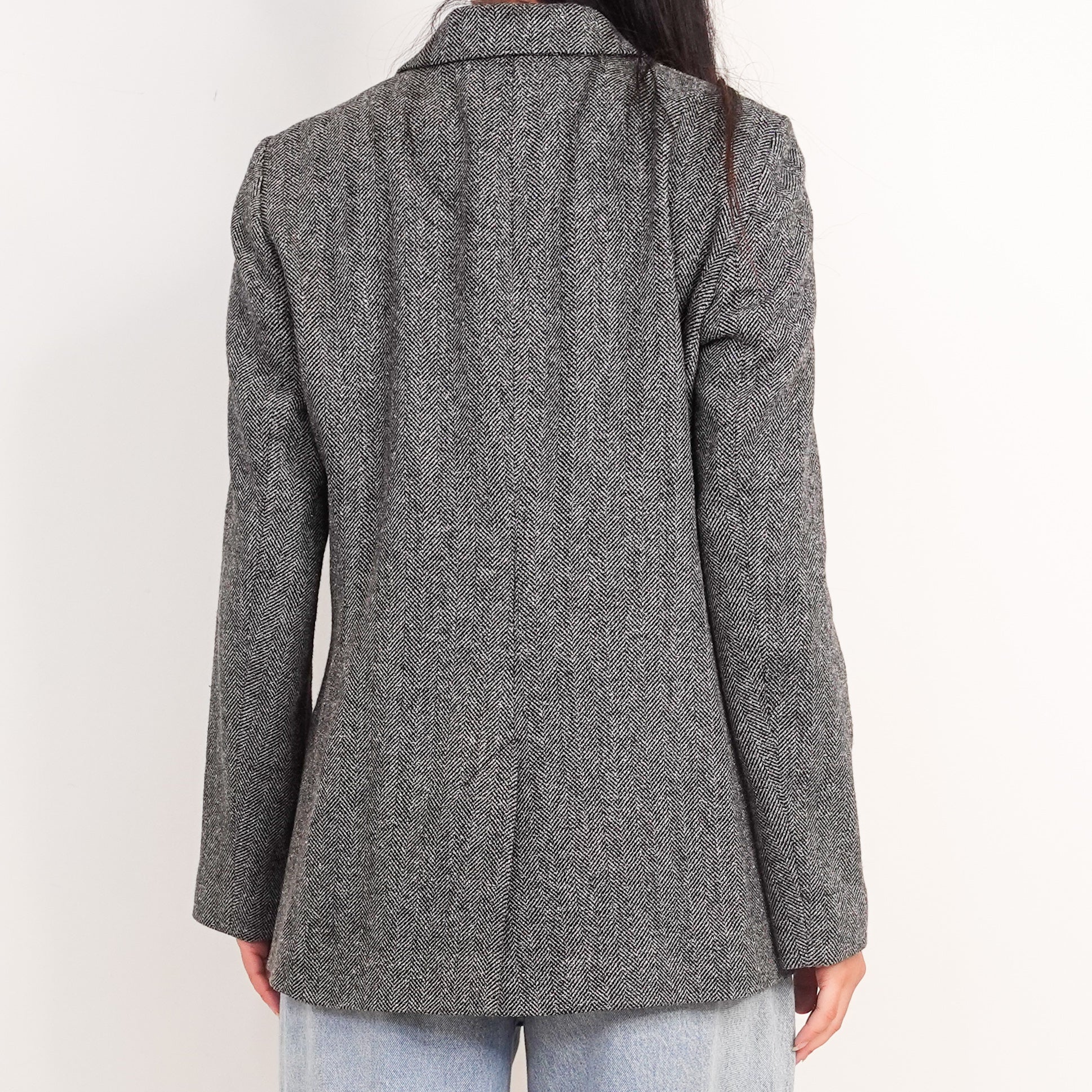 Herringbone boyfriend blazer RRP £280