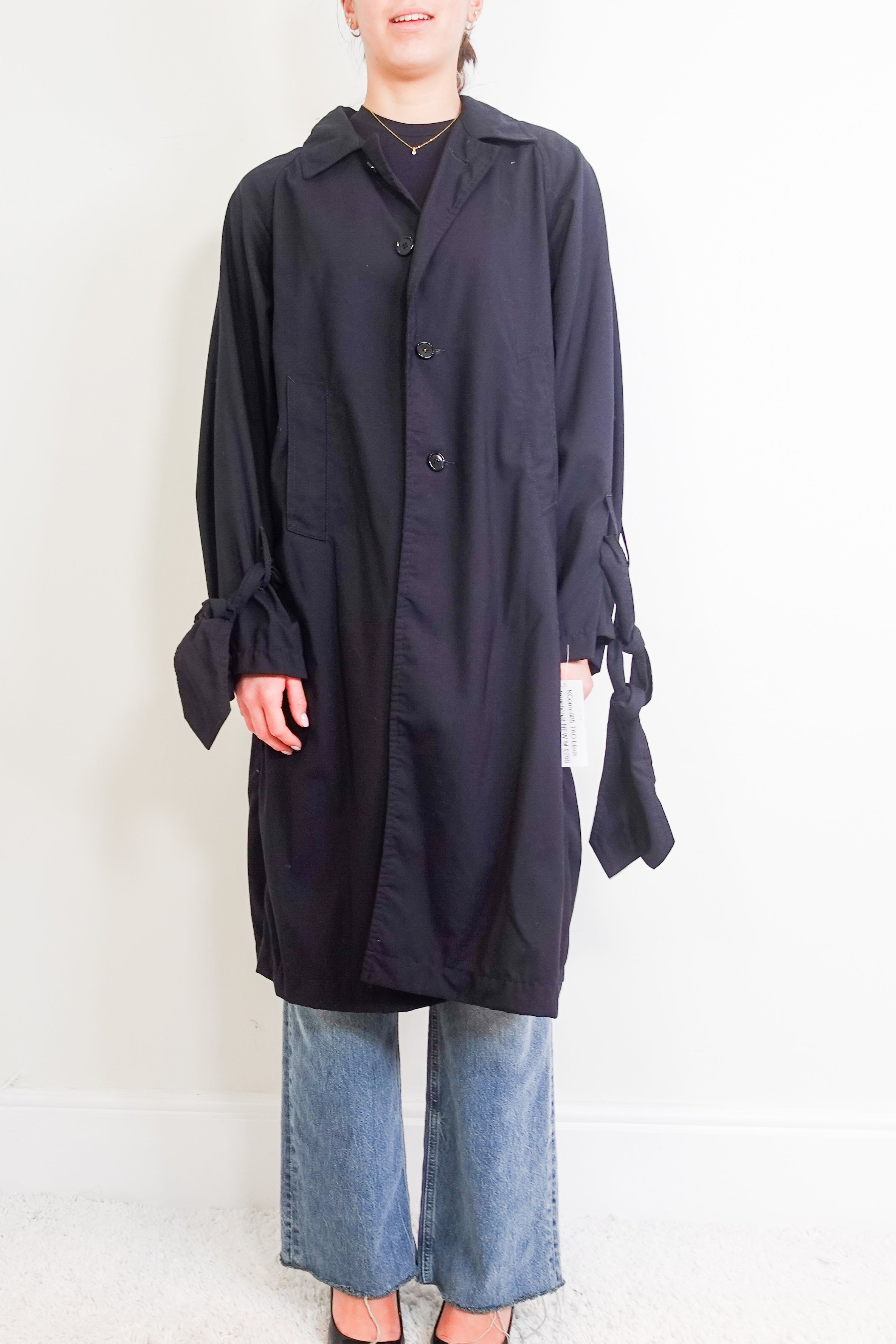 NEW Black trench coat RRP £500