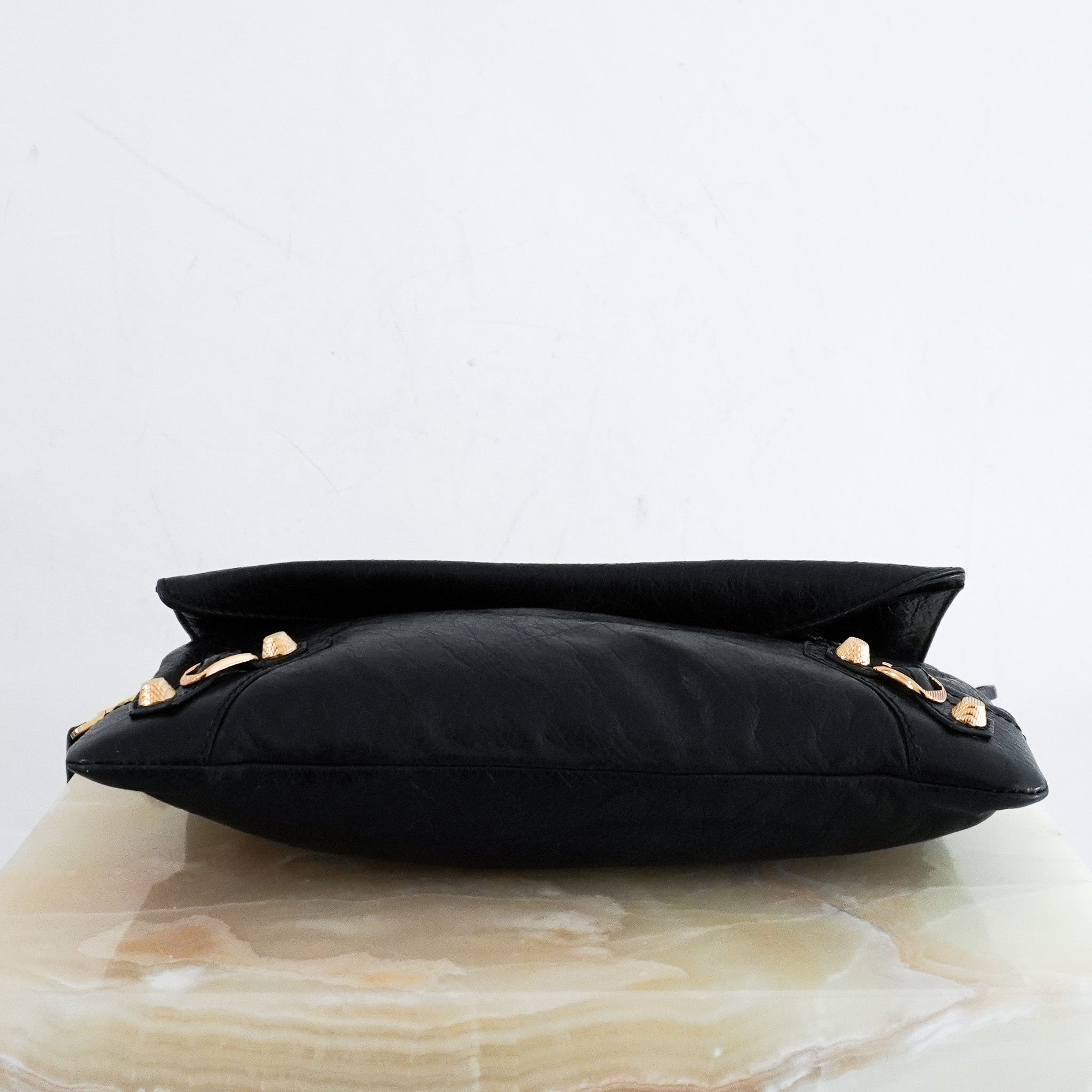 Balenciaga Agneau Envelope Clutch Crossbody Bag in Black | Authentic Preloved - Reloved Again