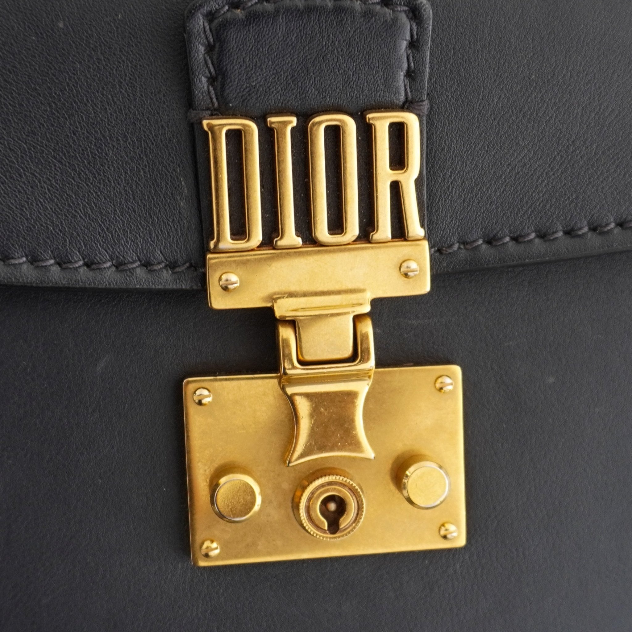 Christian Dior Dioraddict Medium Top Handle Bag in Black Calfskin (RRP £2400) | Authentic Preloved - Reloved Again