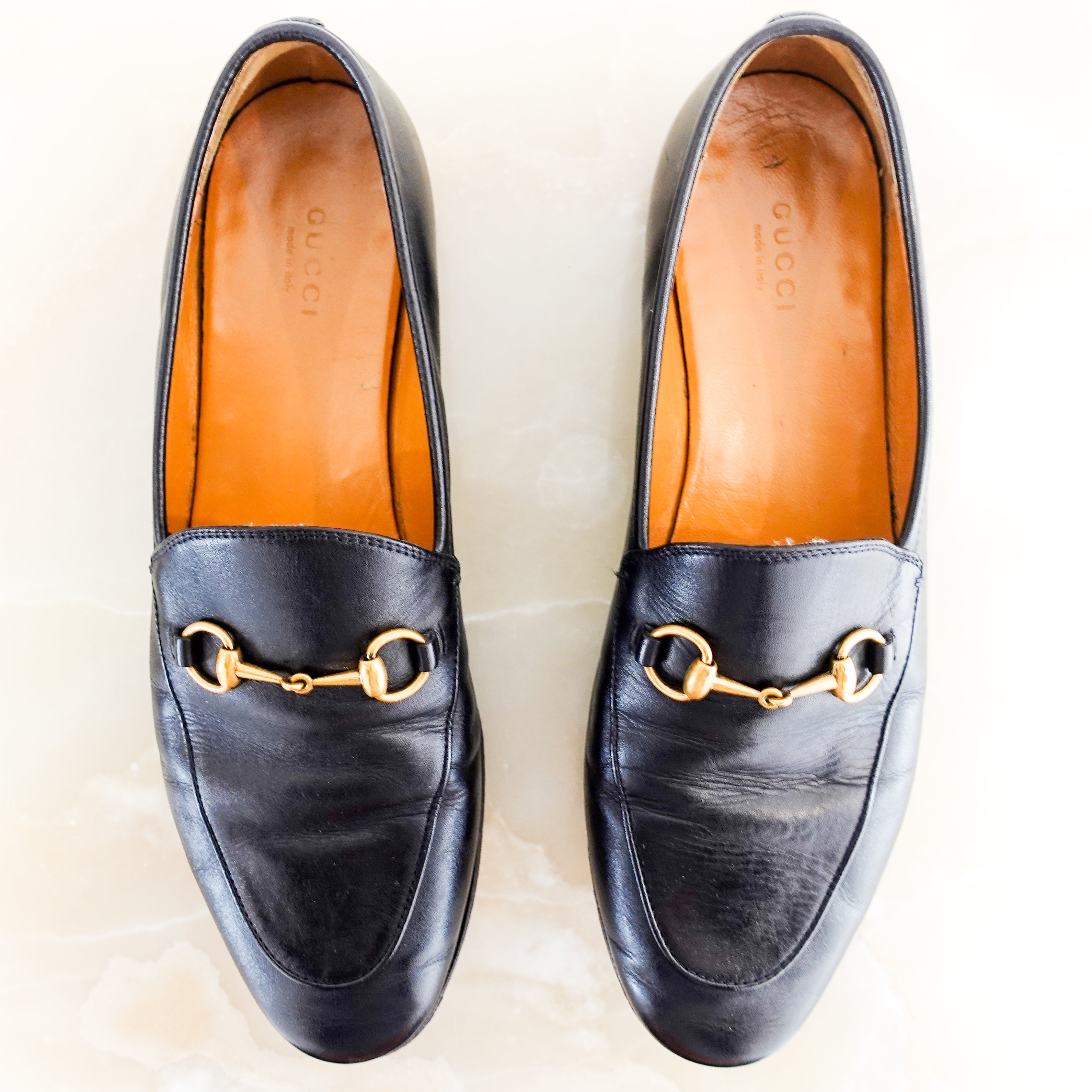 Black Princetown loafers RRP £700