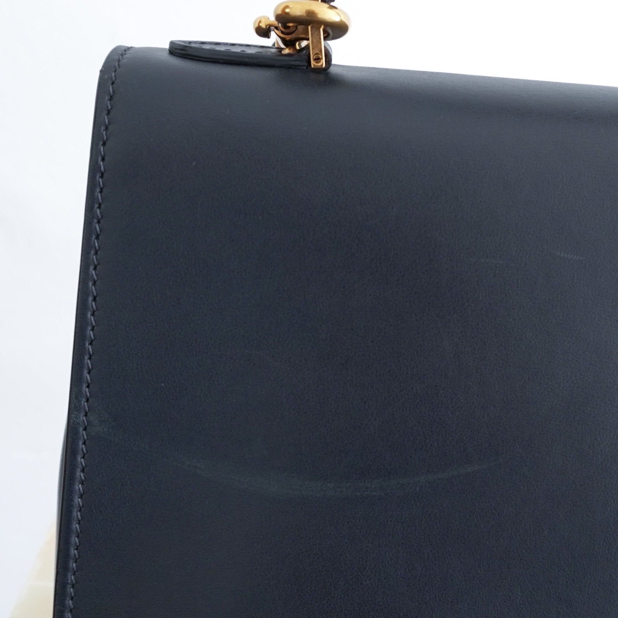 Christian Dior Dioraddict Medium Top Handle Bag in Black Calfskin (RRP £2400) | Authentic Preloved - Reloved Again
