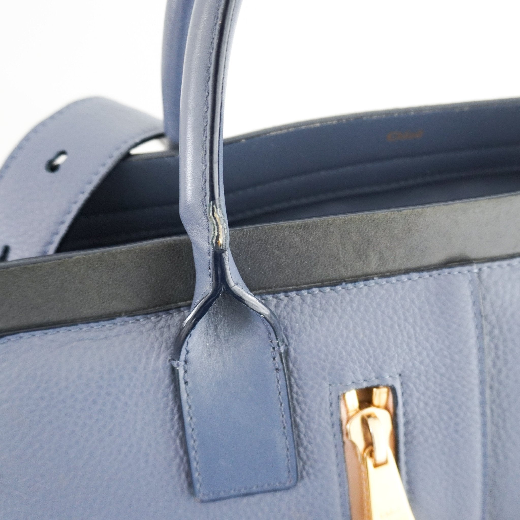 Chloe Blue Medium Cate Satchel RRP £1490 | Authentic Preloved - Reloved Again