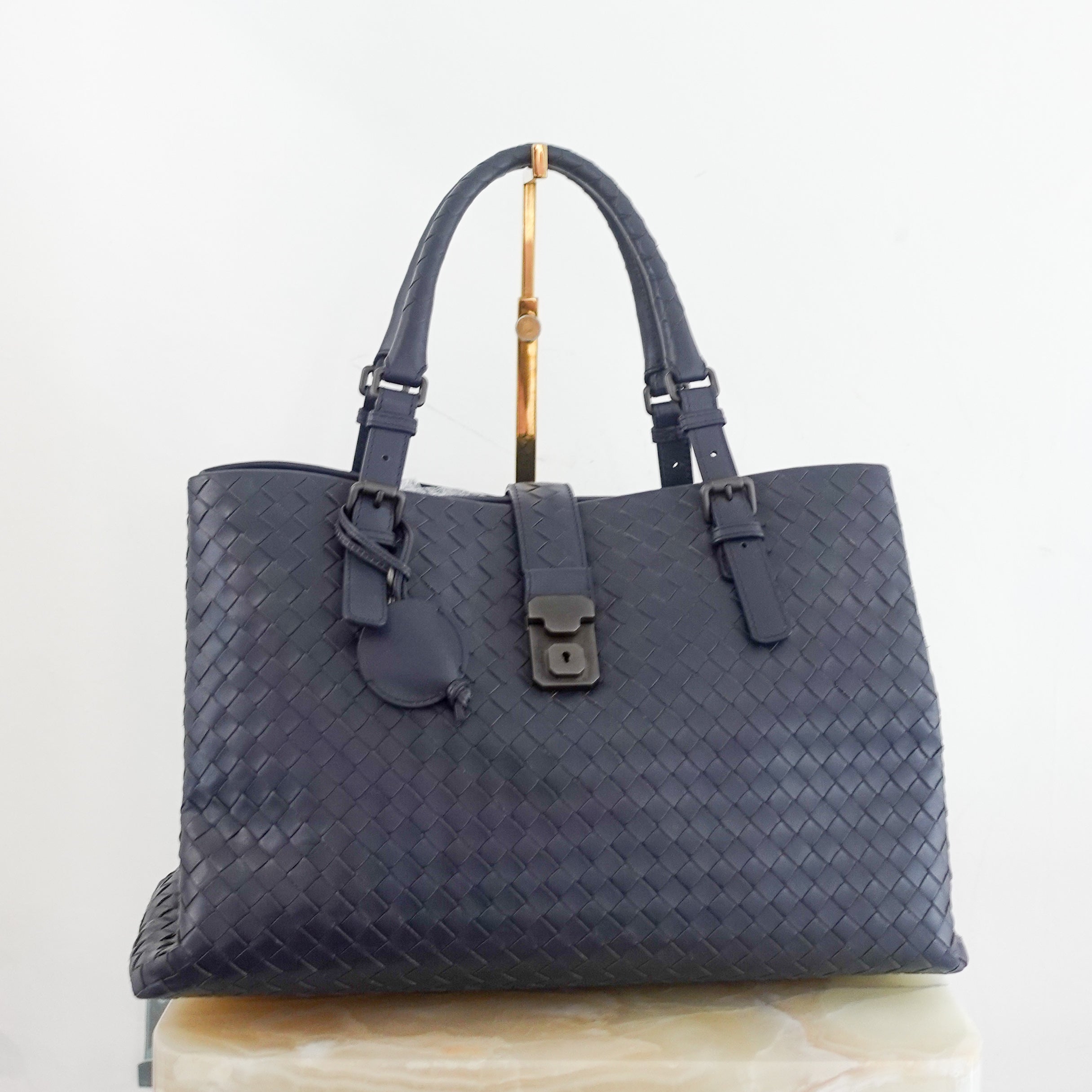 Roma handbag in navy RRP £2.8k