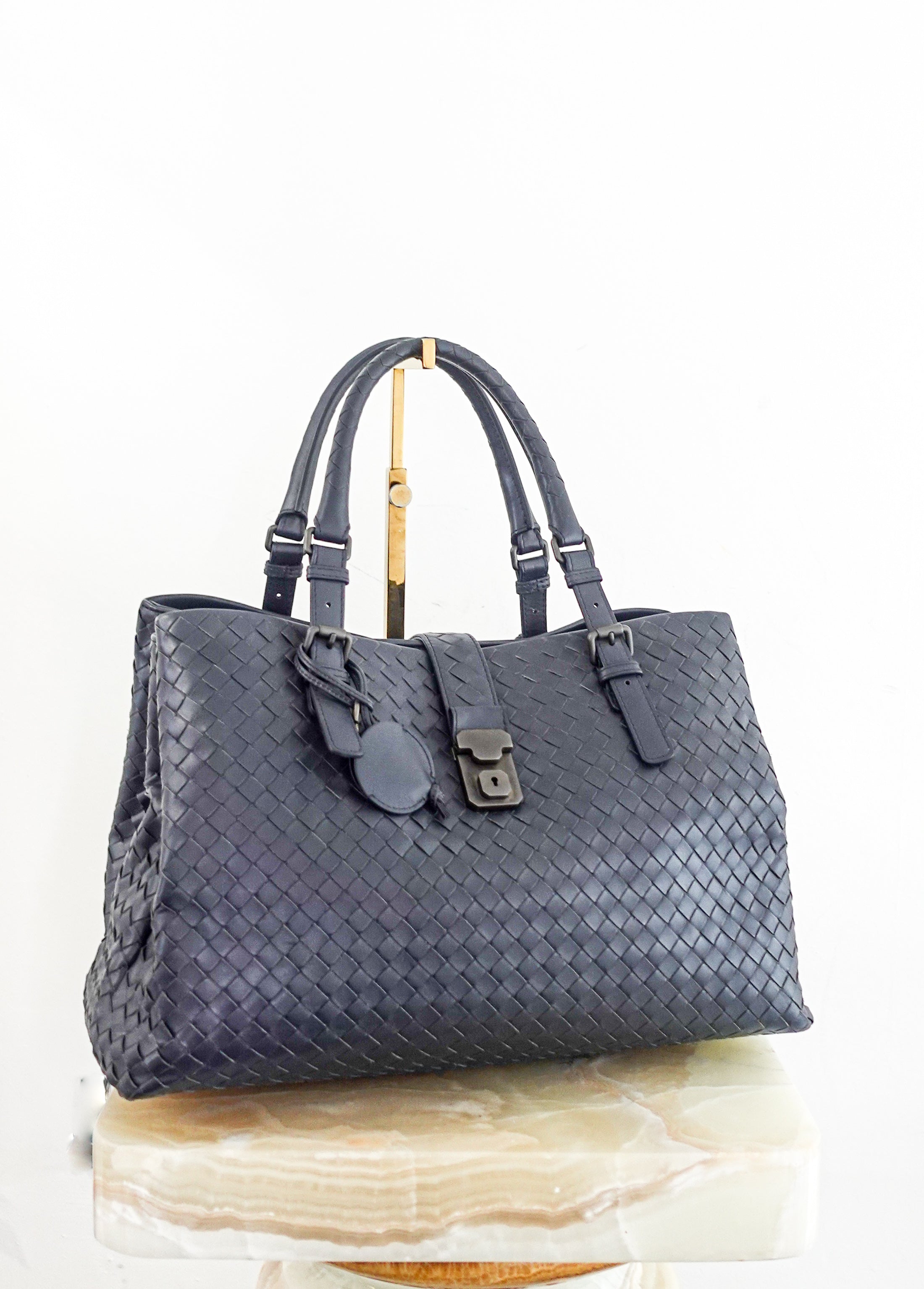 Roma handbag in navy RRP £2.8k