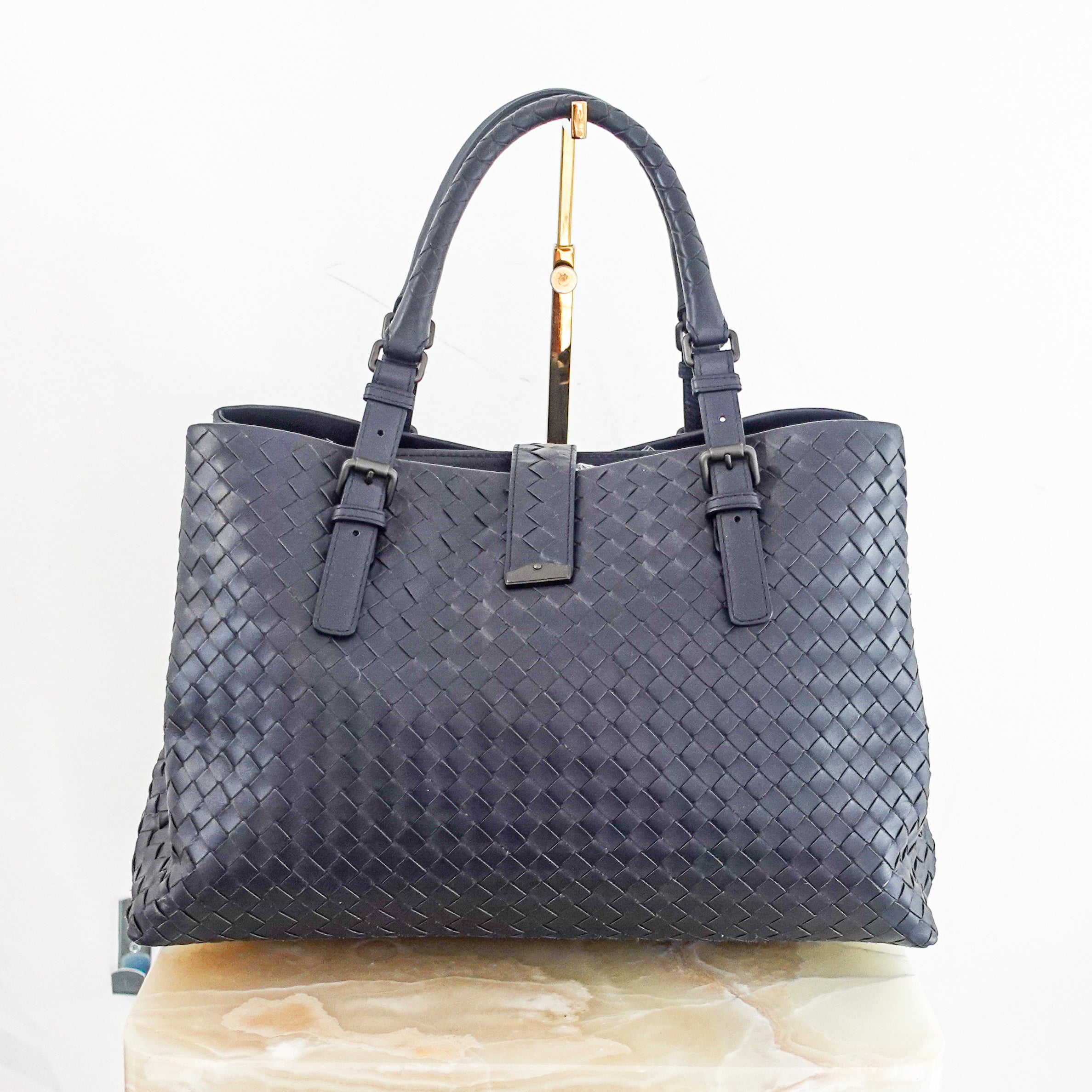 Roma handbag in navy RRP £2.8k