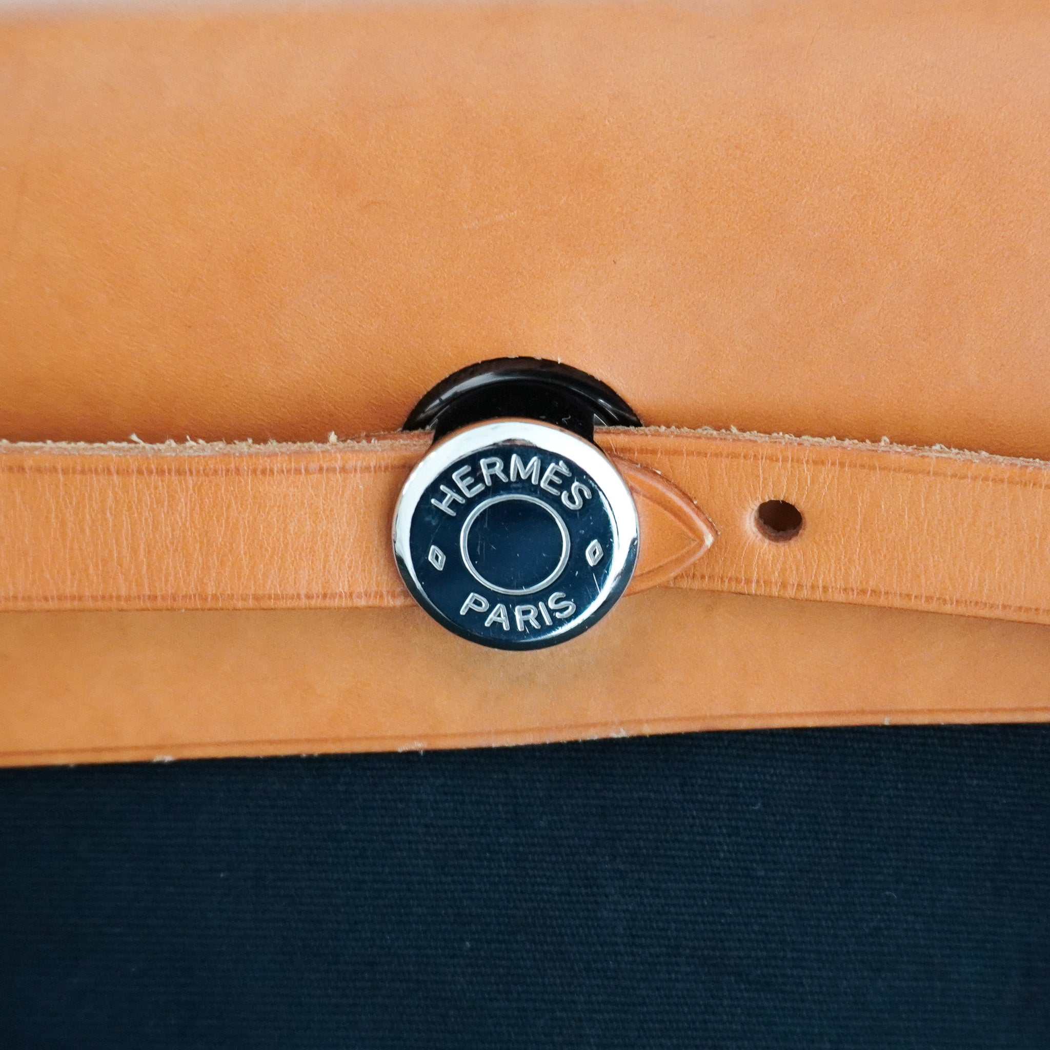 Hermès Noir 30 Canvas 2 Way Herbag RRP £2300 | Authentic Preloved - Reloved Again