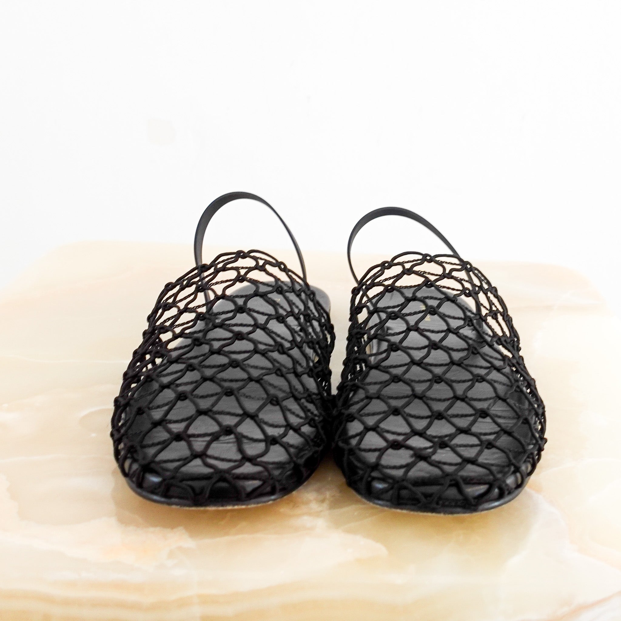 The Row Crochet Slingback Flats RRP £650