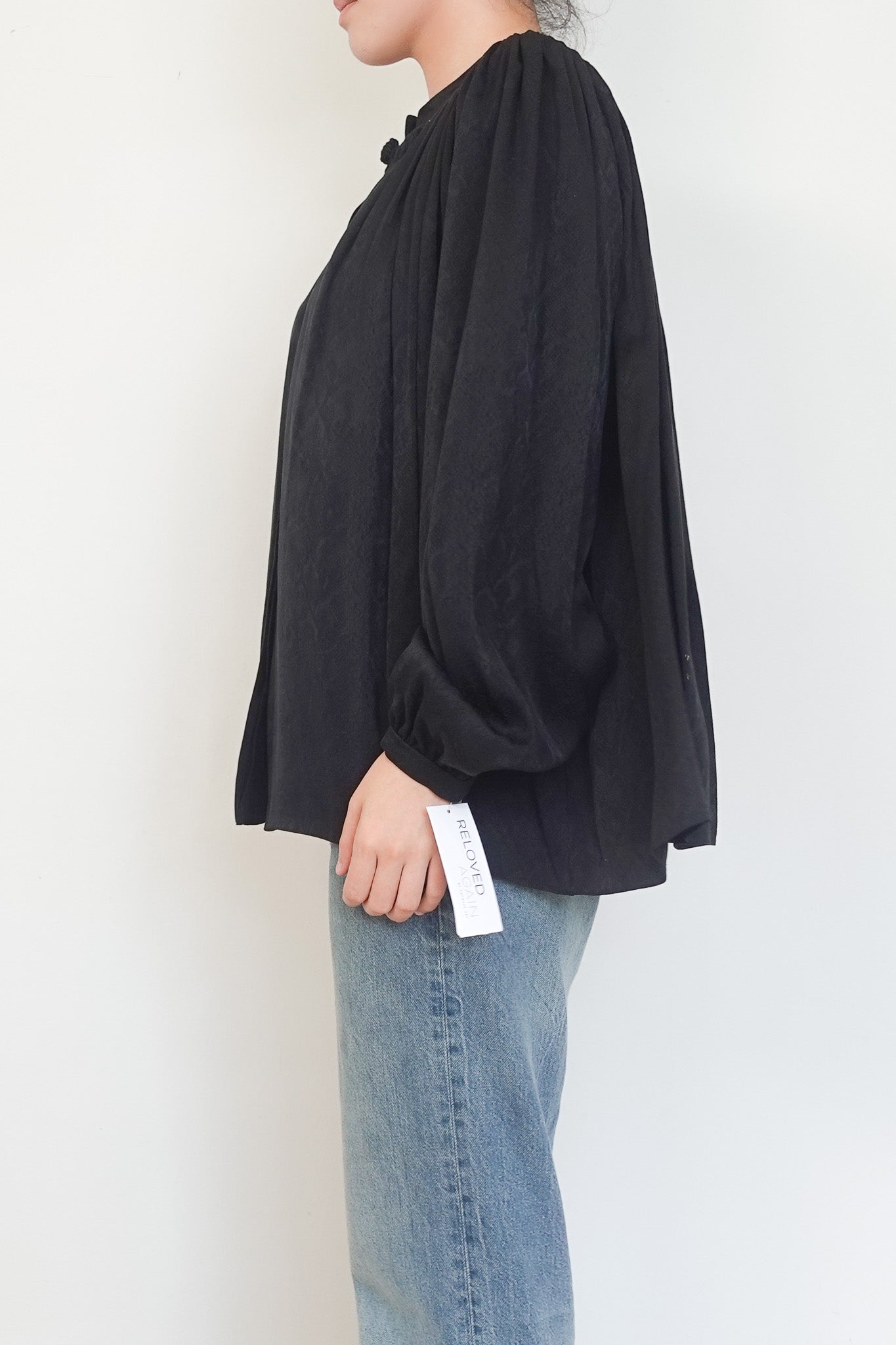 NEW Saint Laurent black Silk Blouse RRP £1000 | Authentic Preloved