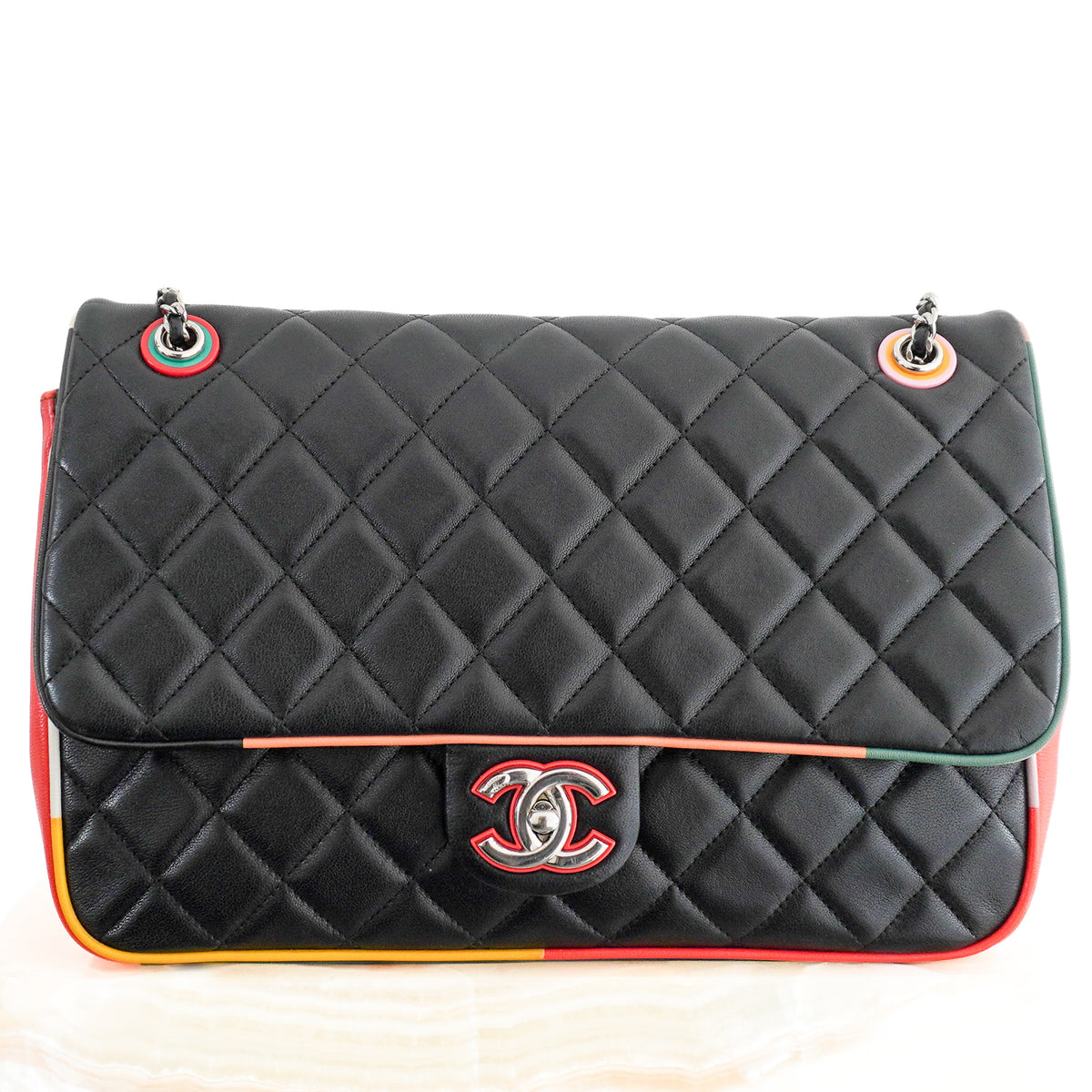 Chanel Cuba Cruise 2017 Quilted Jumbo Bag (RRP £9000) | Authentic Preloved