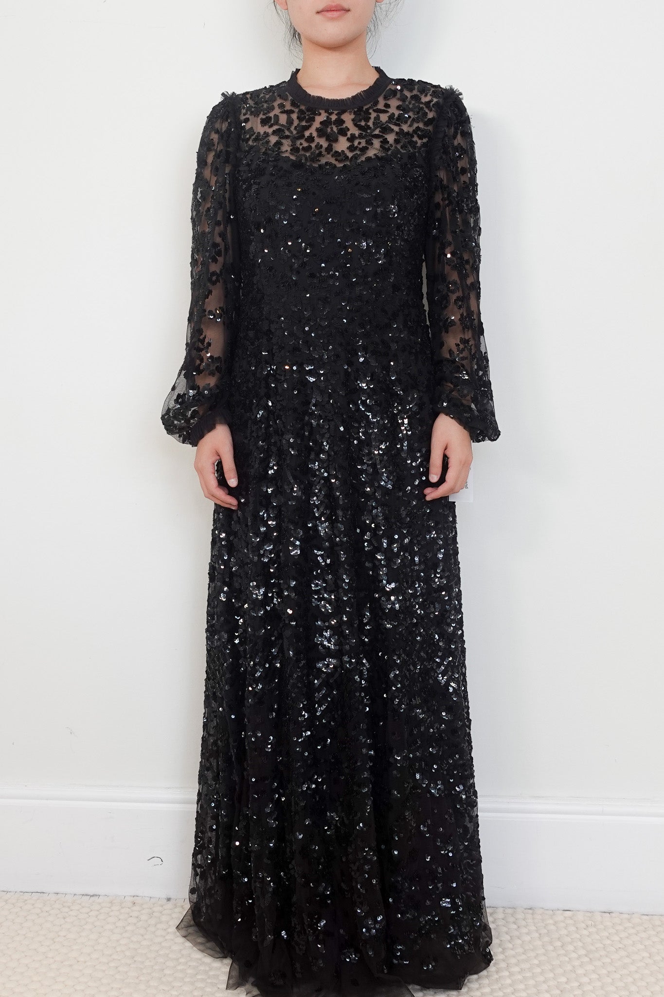 Needle and Thread black Maxi Sequin Dress | Authentic Preloved