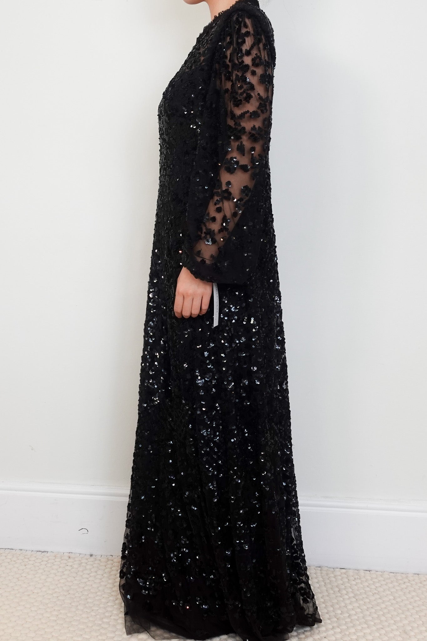 Needle and Thread black Maxi Sequin Dress | Authentic Preloved