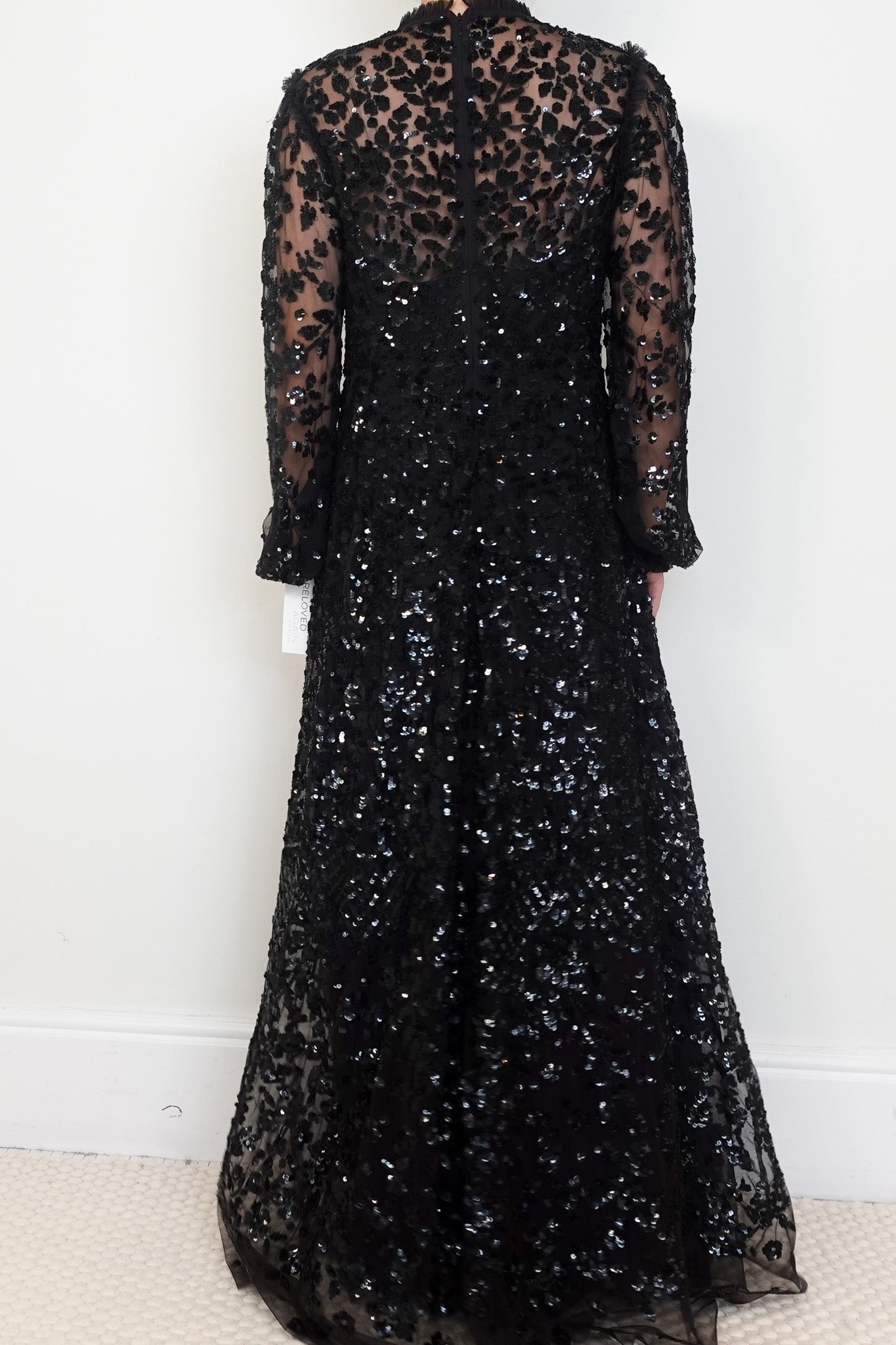 Needle and Thread black Maxi Sequin Dress | Authentic Preloved