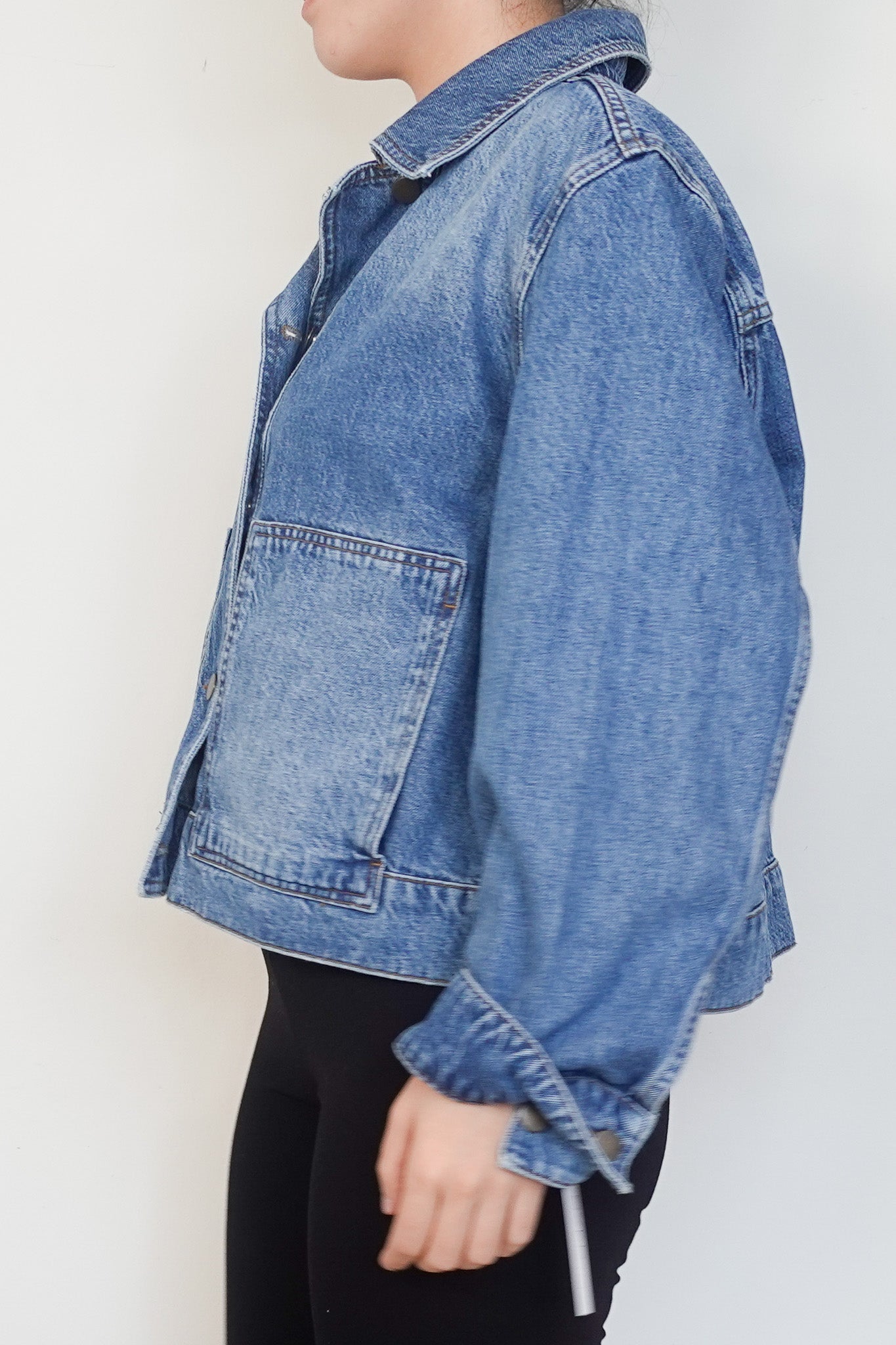 ME+EM Cropped Denim Jacket | Authentic Preloved - Reloved Again