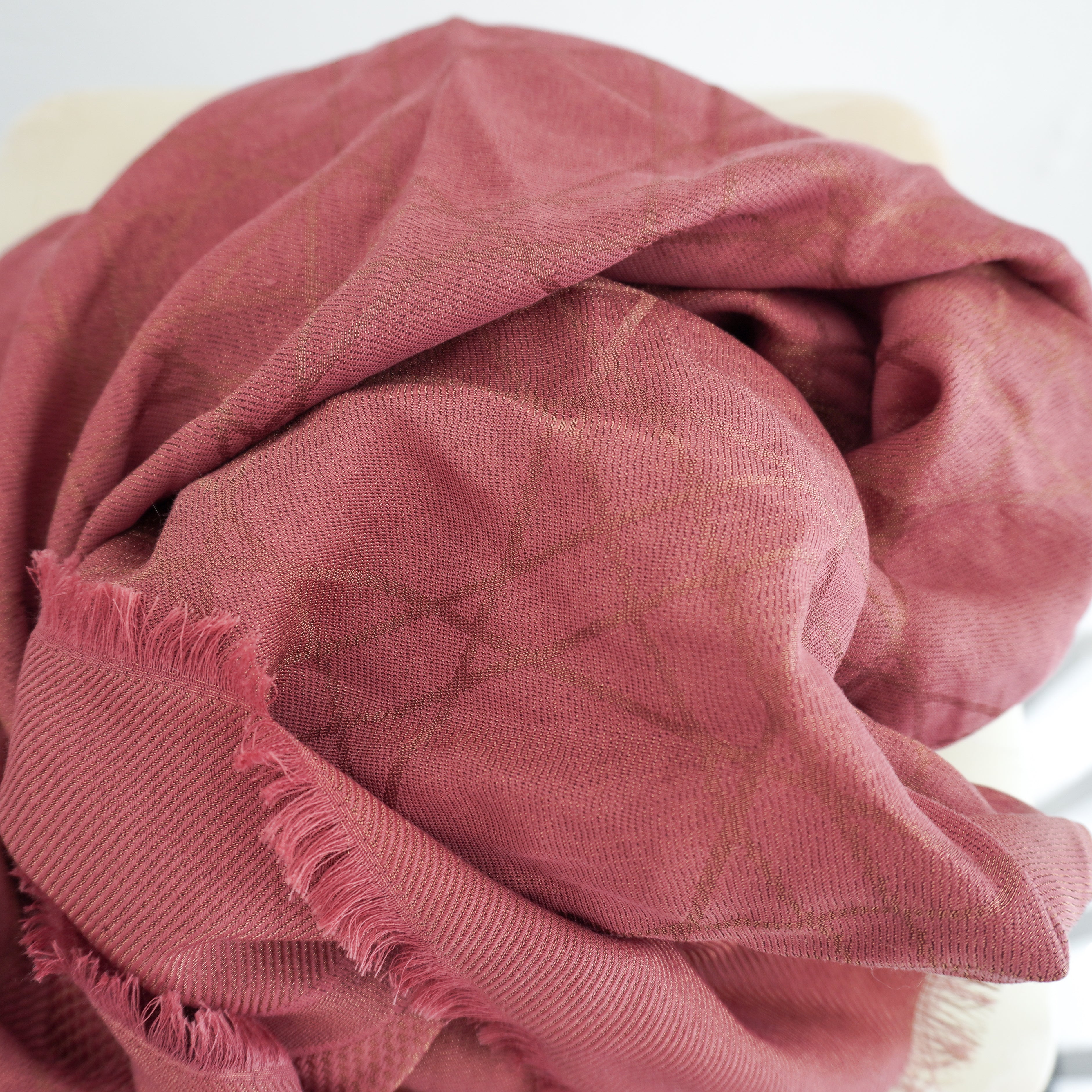 Dior Pink Cannage Silk Blend Shawl (RRP 550) | Authentic Preloved FINAL SALE