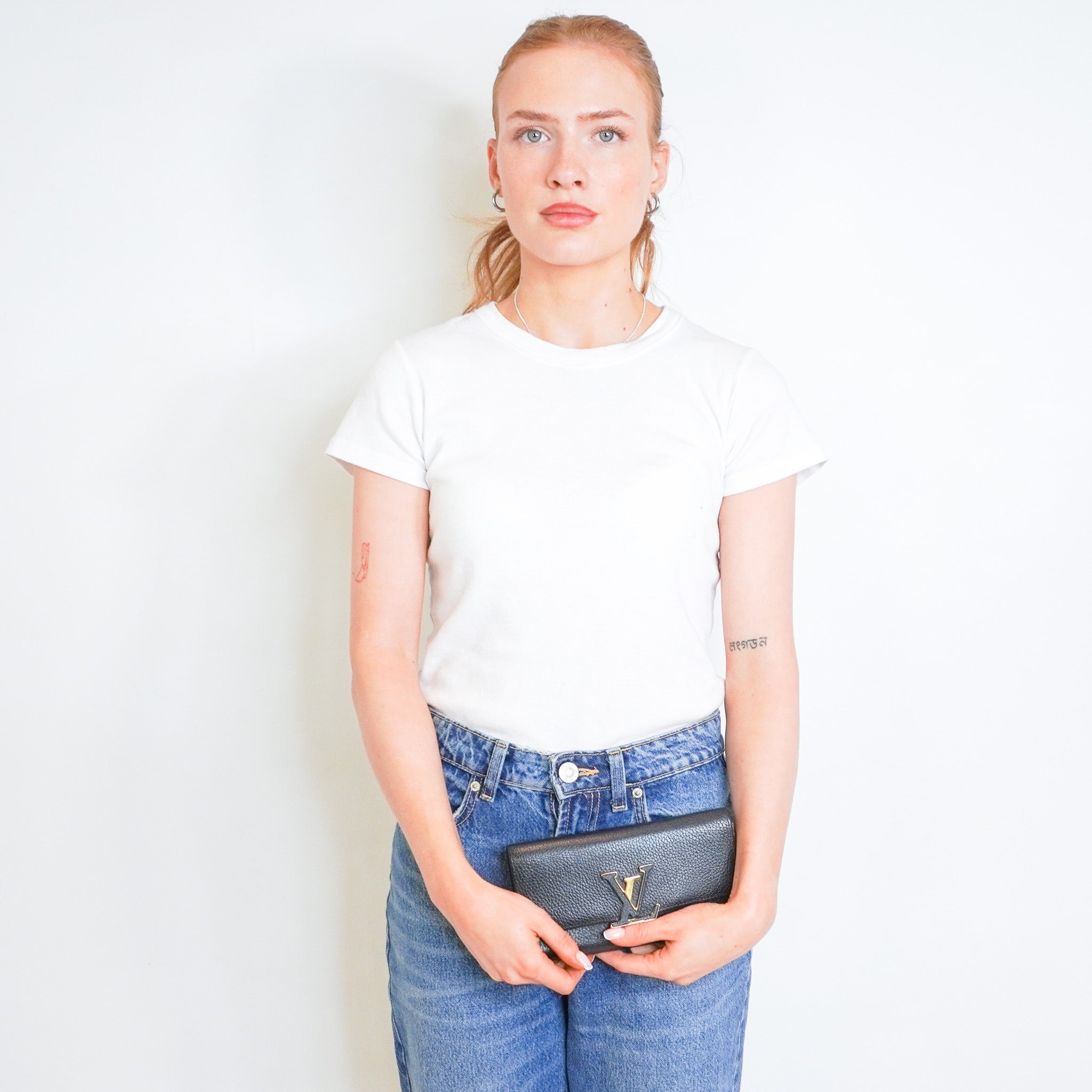 Louis Vuitton Capucines Wallet in Black RRP £1010 | Authentic Preloved - Reloved Again