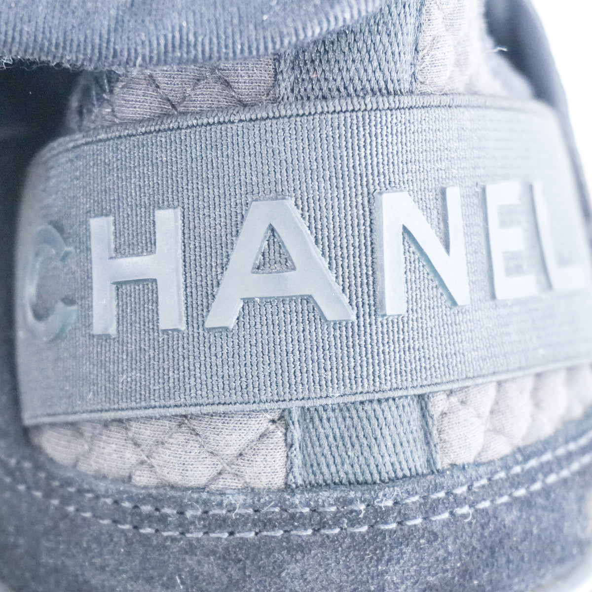 Chanel Suede Calfskin CC Trainers (RRP £1000) | Authentic Preloved