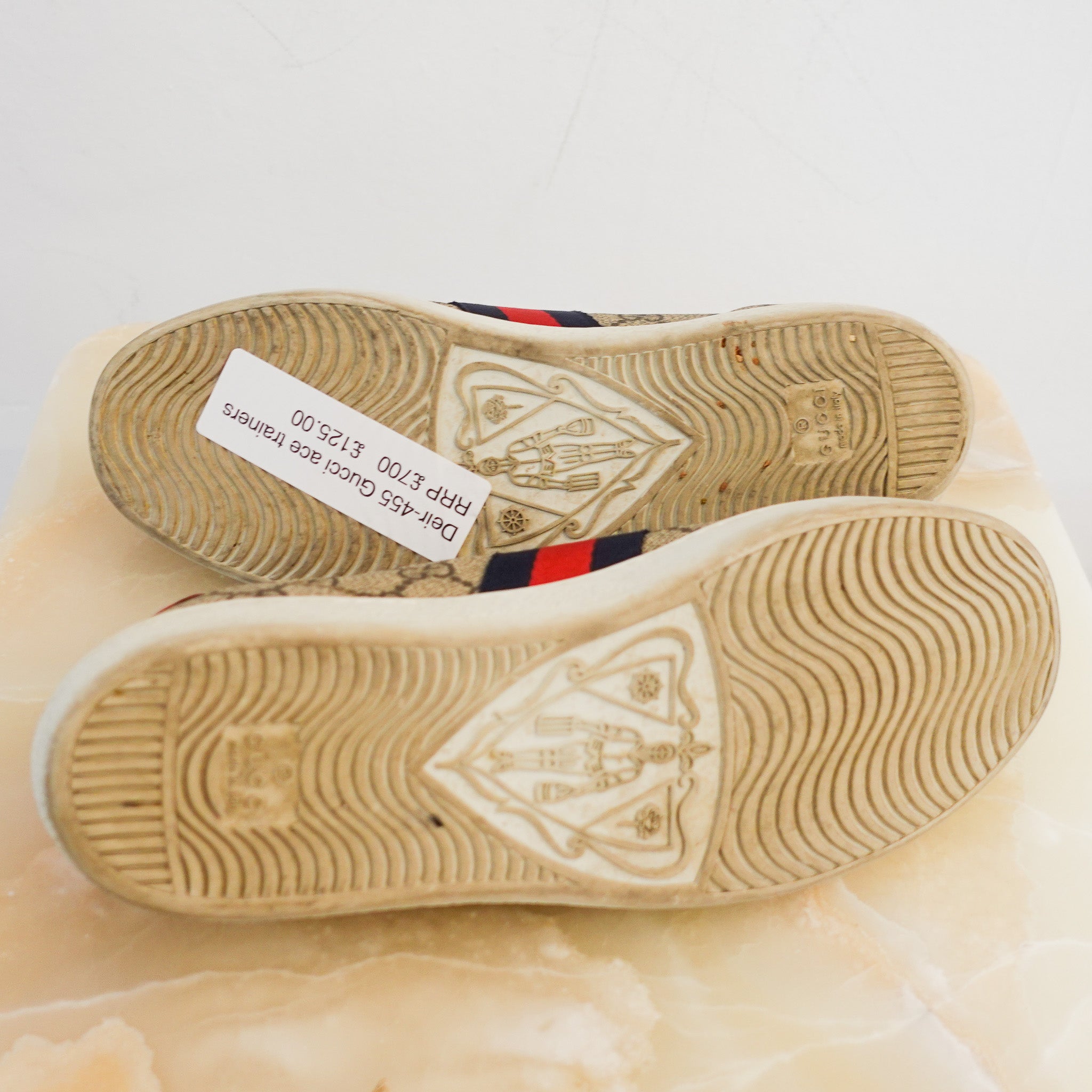 Gucci Ace Beige Sneakers RRP £700 | Authentic Preloved - Reloved Again