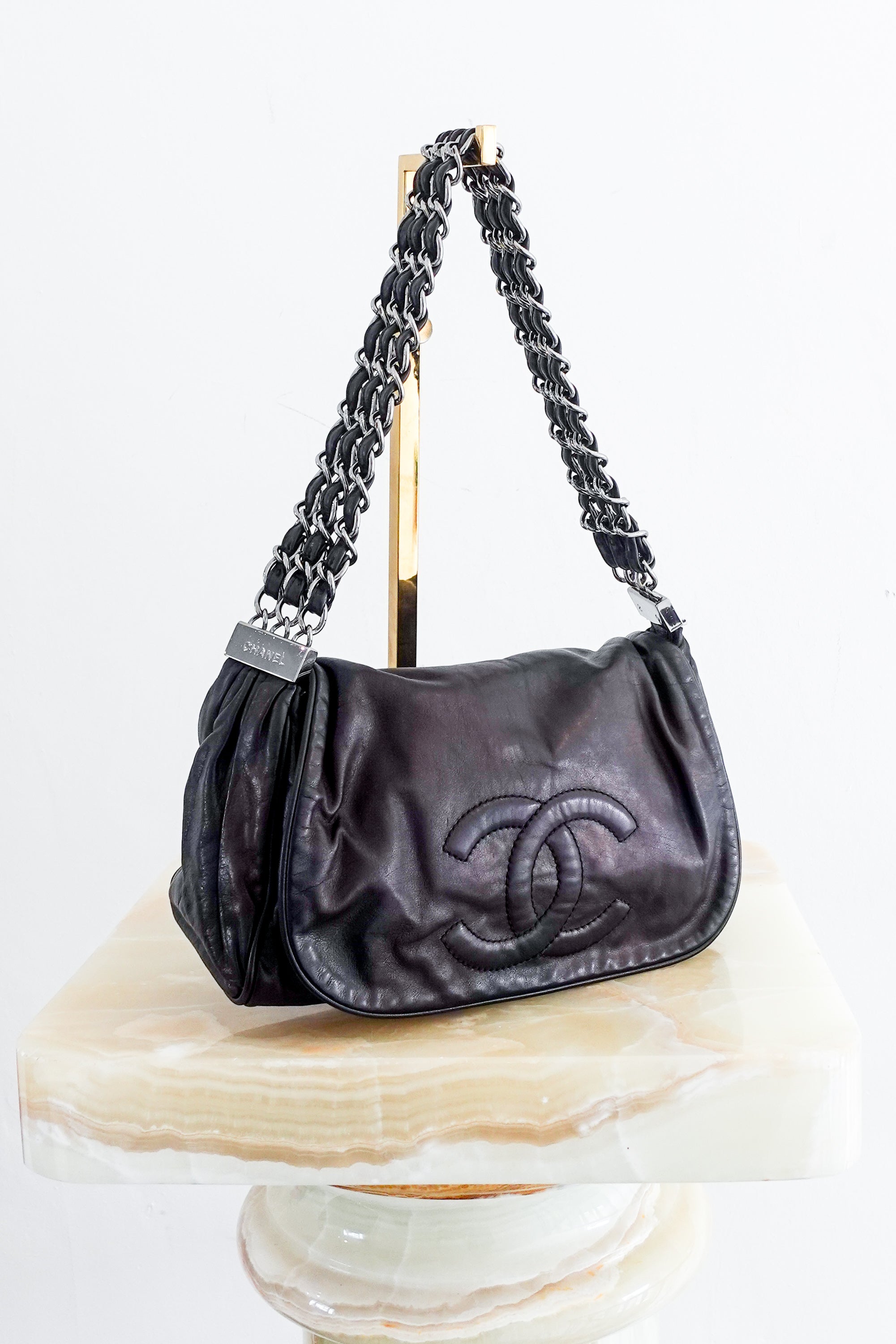 Vintage black chain bag RRP £1.6K