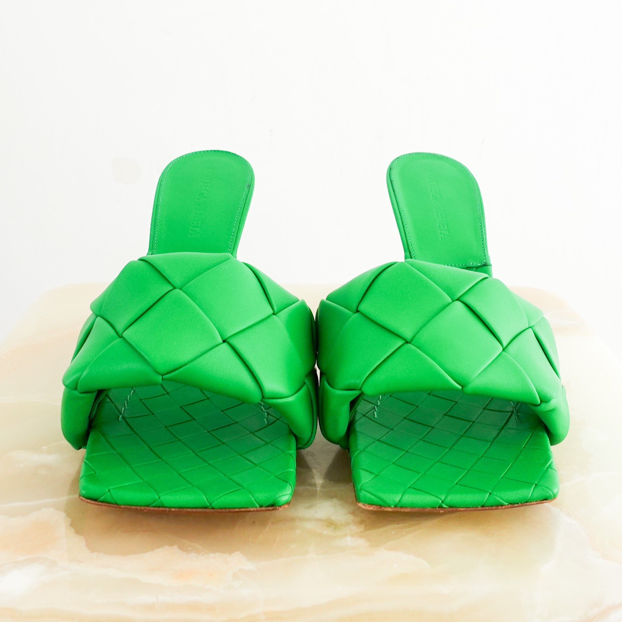 Bottega Veneta Lido Green Heels RRP £1.1k