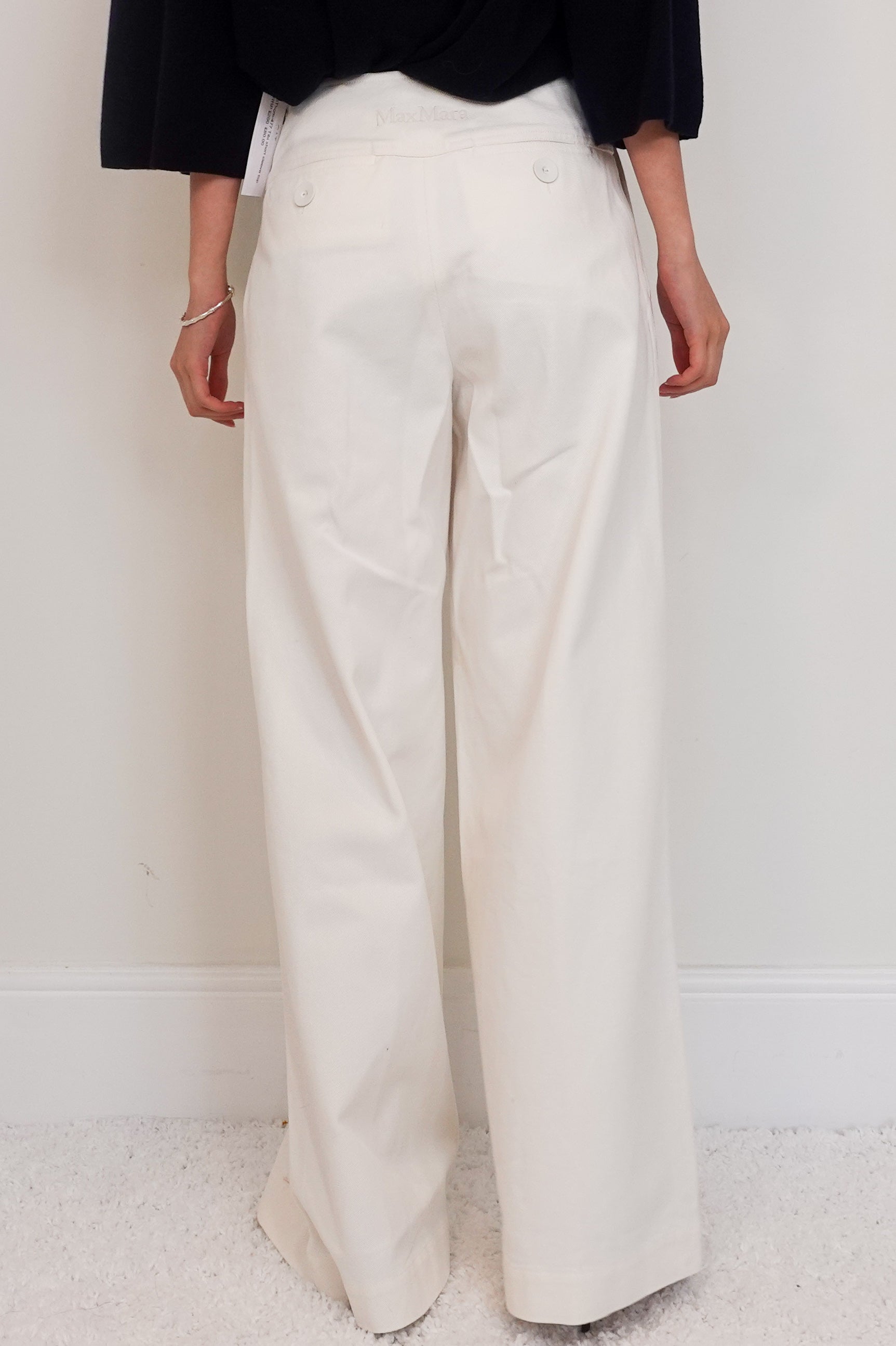 White Wide Leg Jeans RRP £265