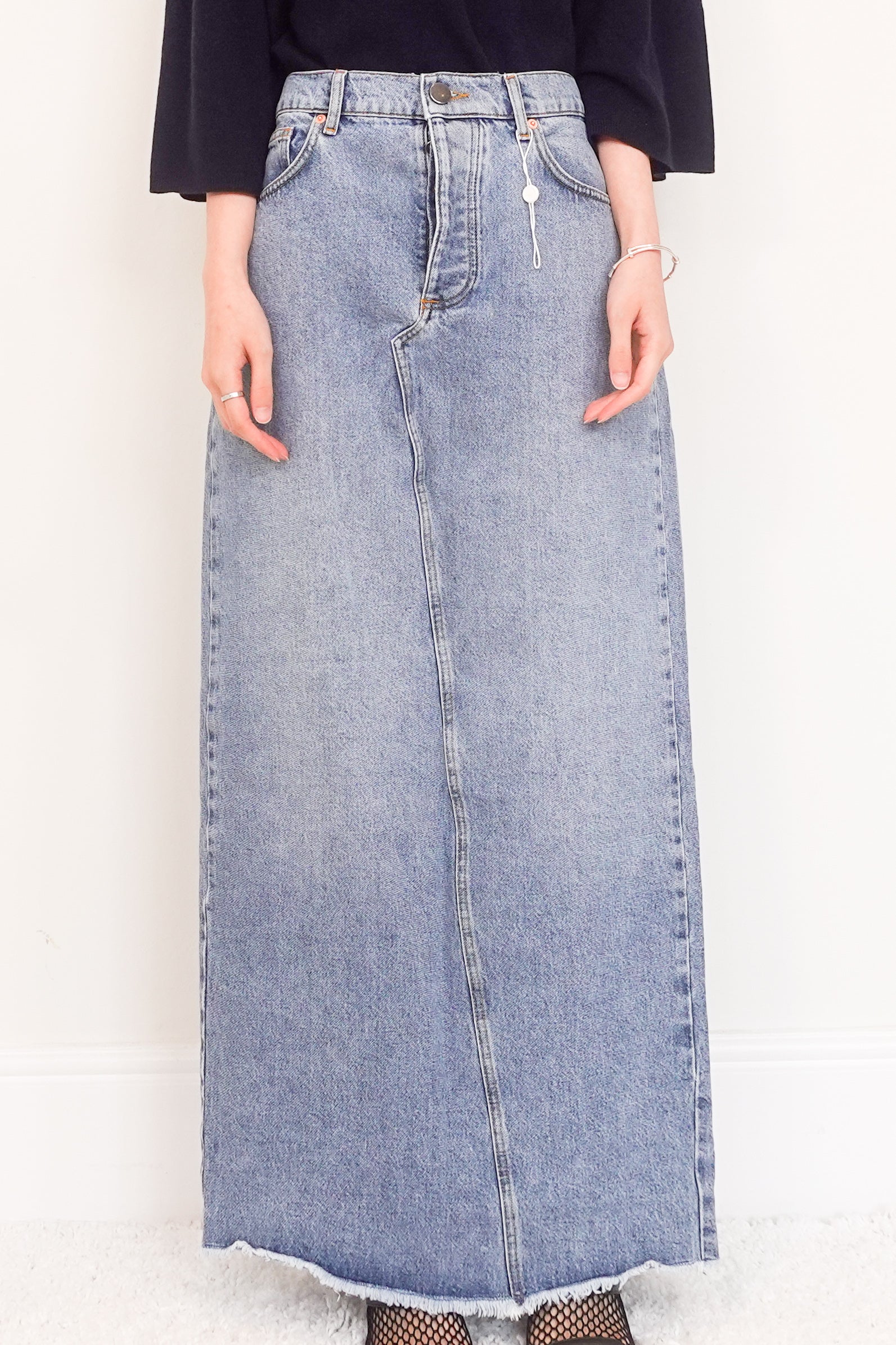 Denim midi skirt RRP £150