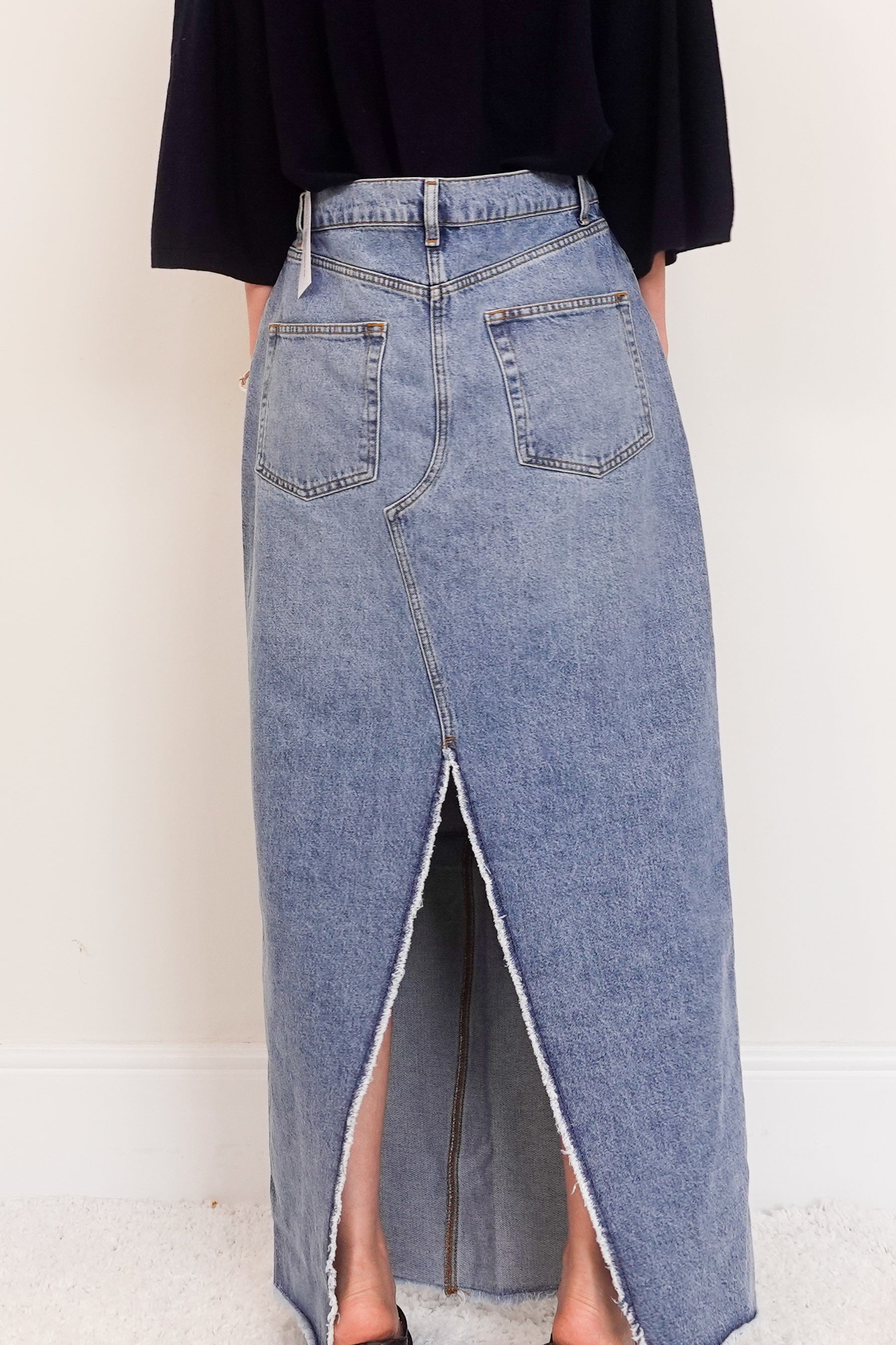 Denim midi skirt RRP £150