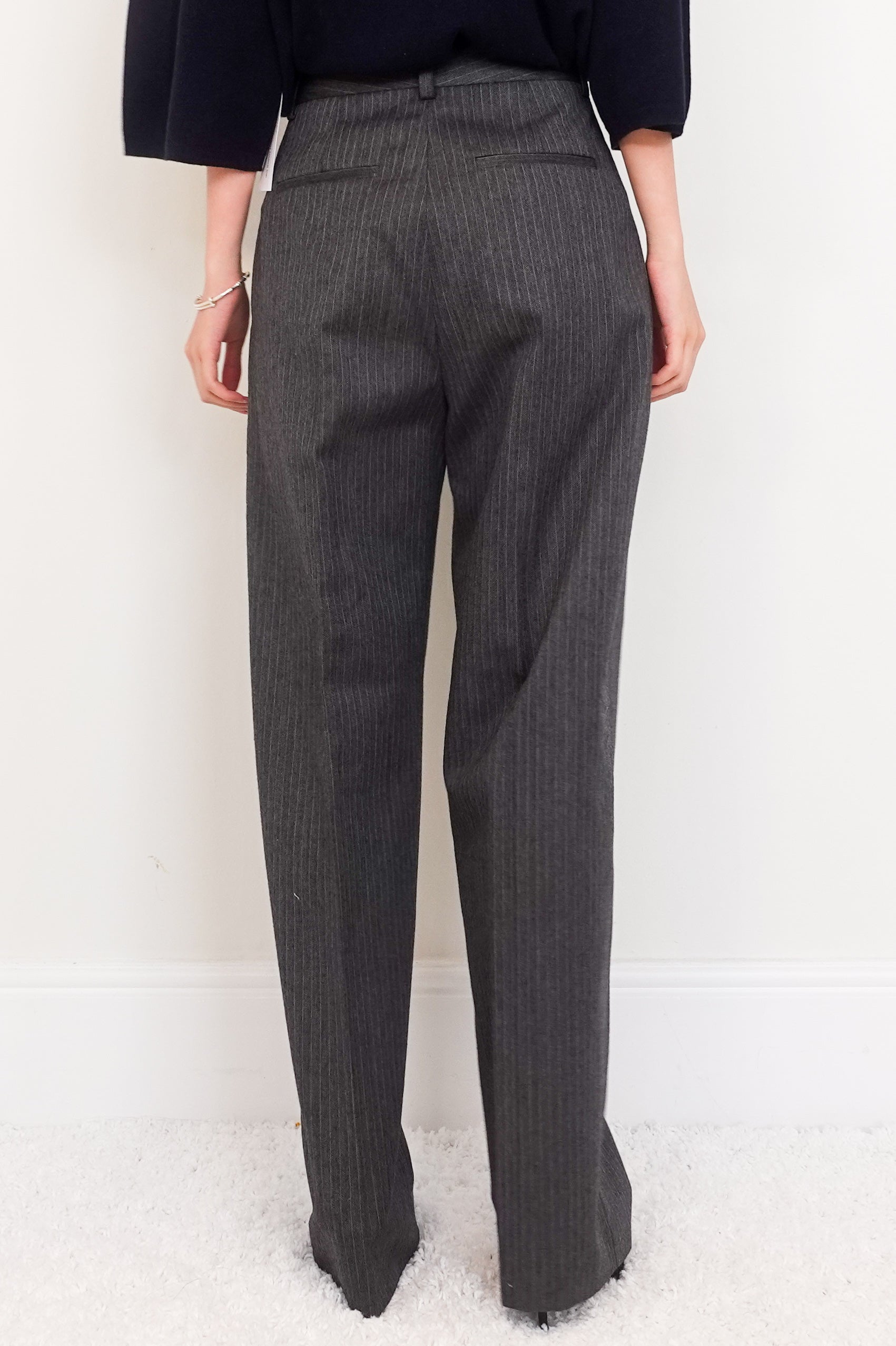 Pin stripe grey trousers RRP £250