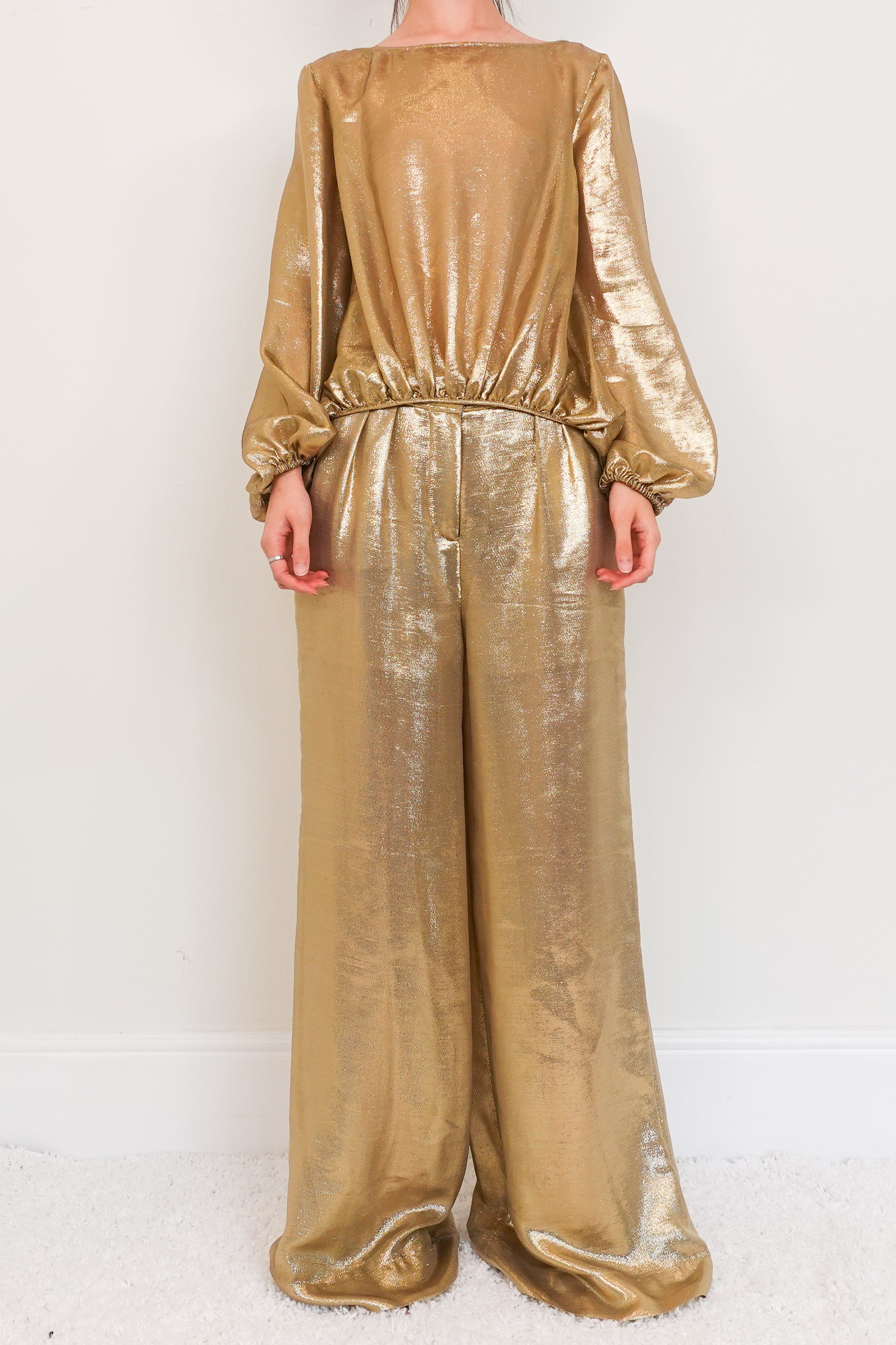 Gold trousers set RRP £750