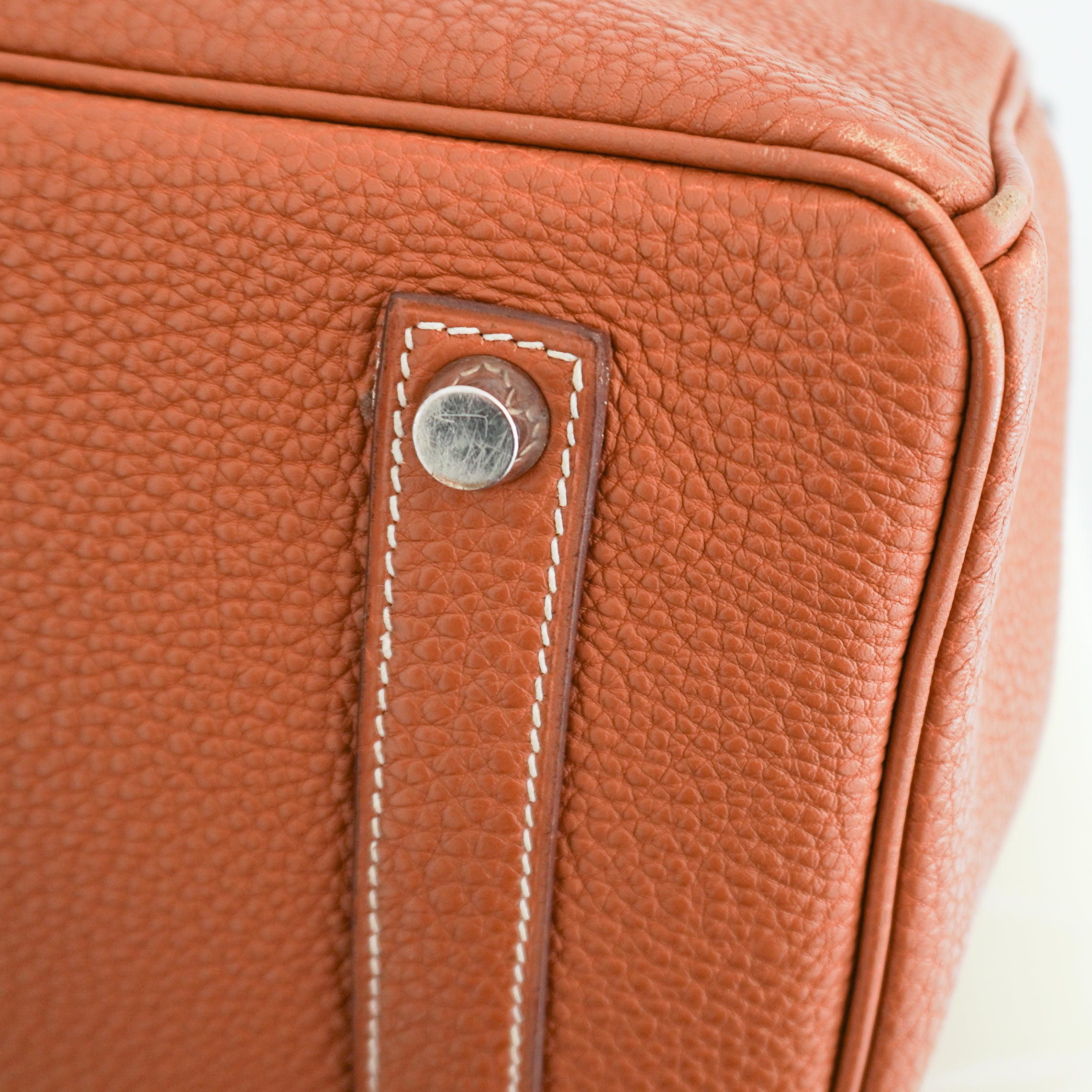 Hermès Birkin 35 Retourne in Gold Togo Leather with Palladium Hardware | Authentic Preloved
