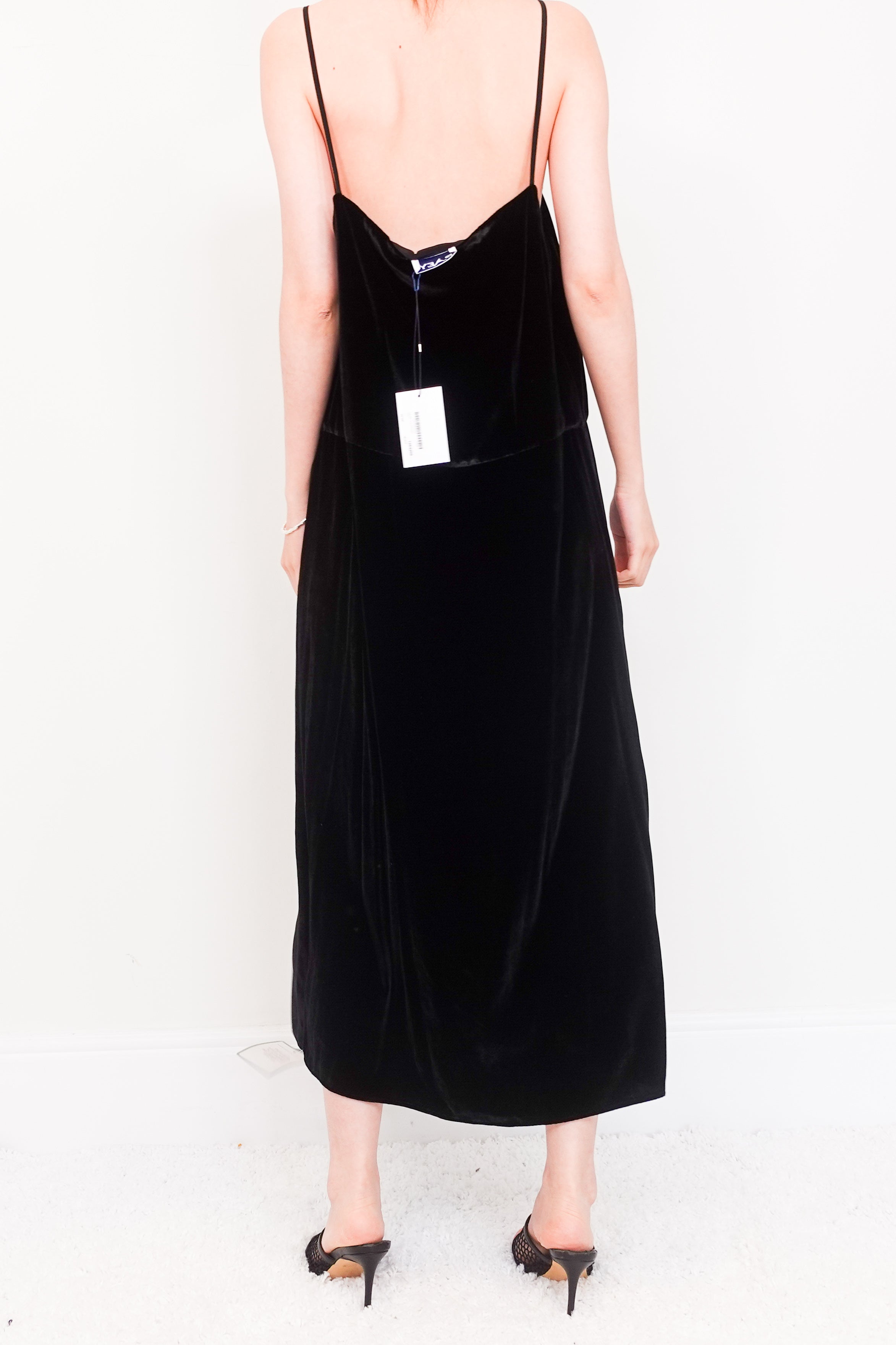 velvet slip dress RRP £250