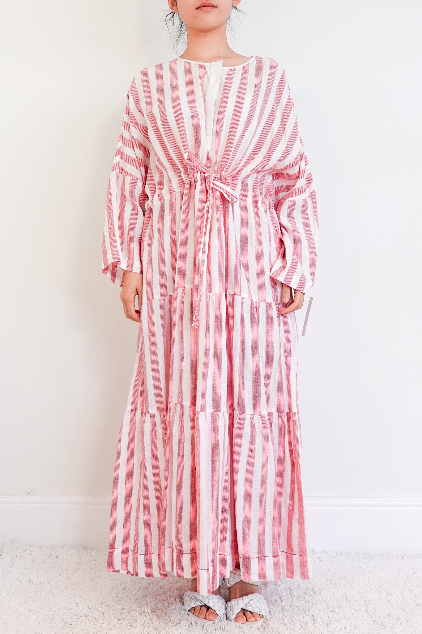Cotton Red and White Picnic Dress RRP £400