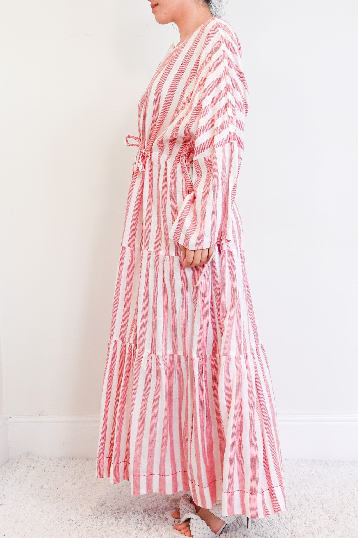 Cotton Red and White Picnic Dress RRP £400