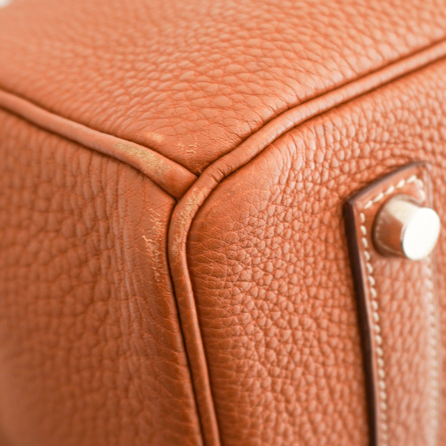 Hermès Birkin 35 Retourne in Gold Togo Leather with Palladium Hardware | Authentic Preloved