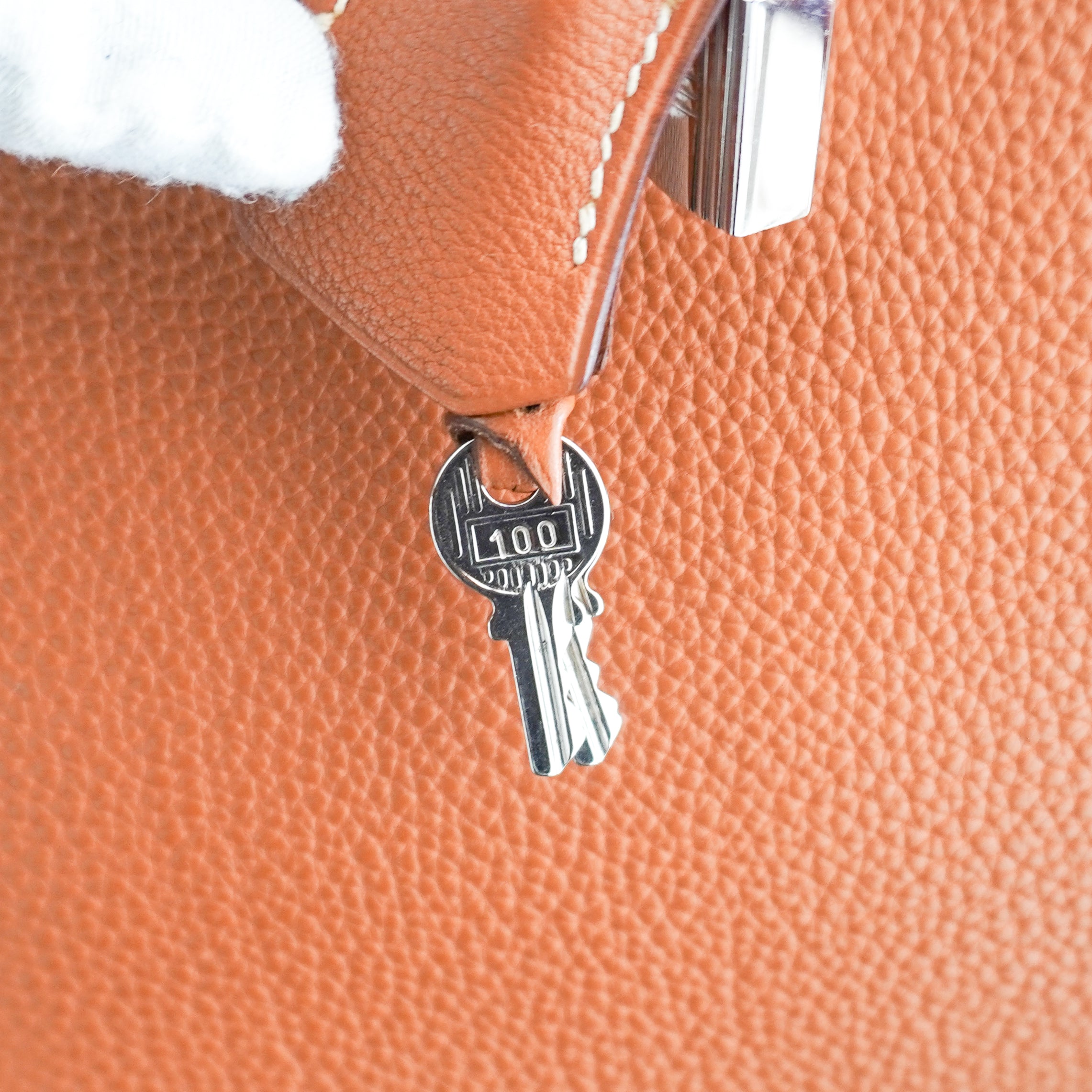 Hermès Birkin 35 Retourne in Gold Togo Leather with Palladium Hardware | Authentic Preloved