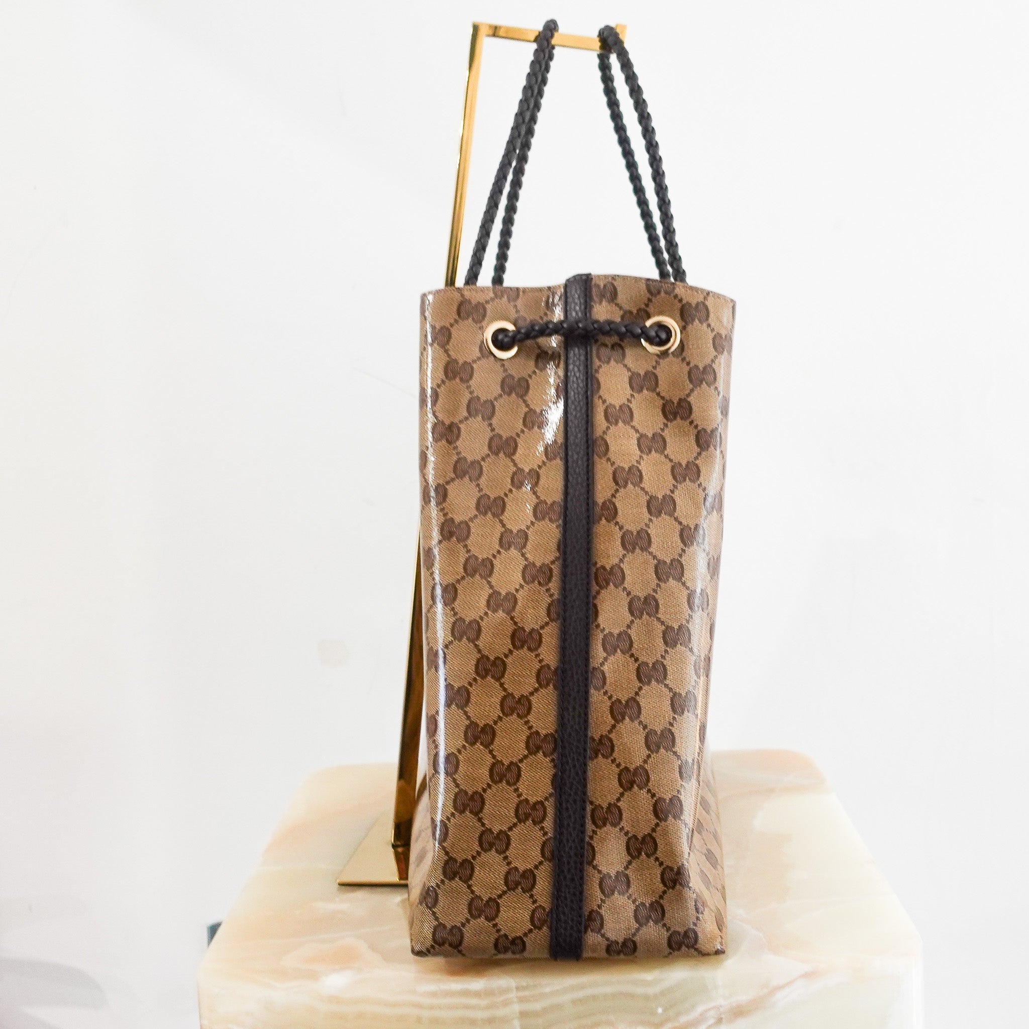 Coated monogram canvas bag RRP £1.2k