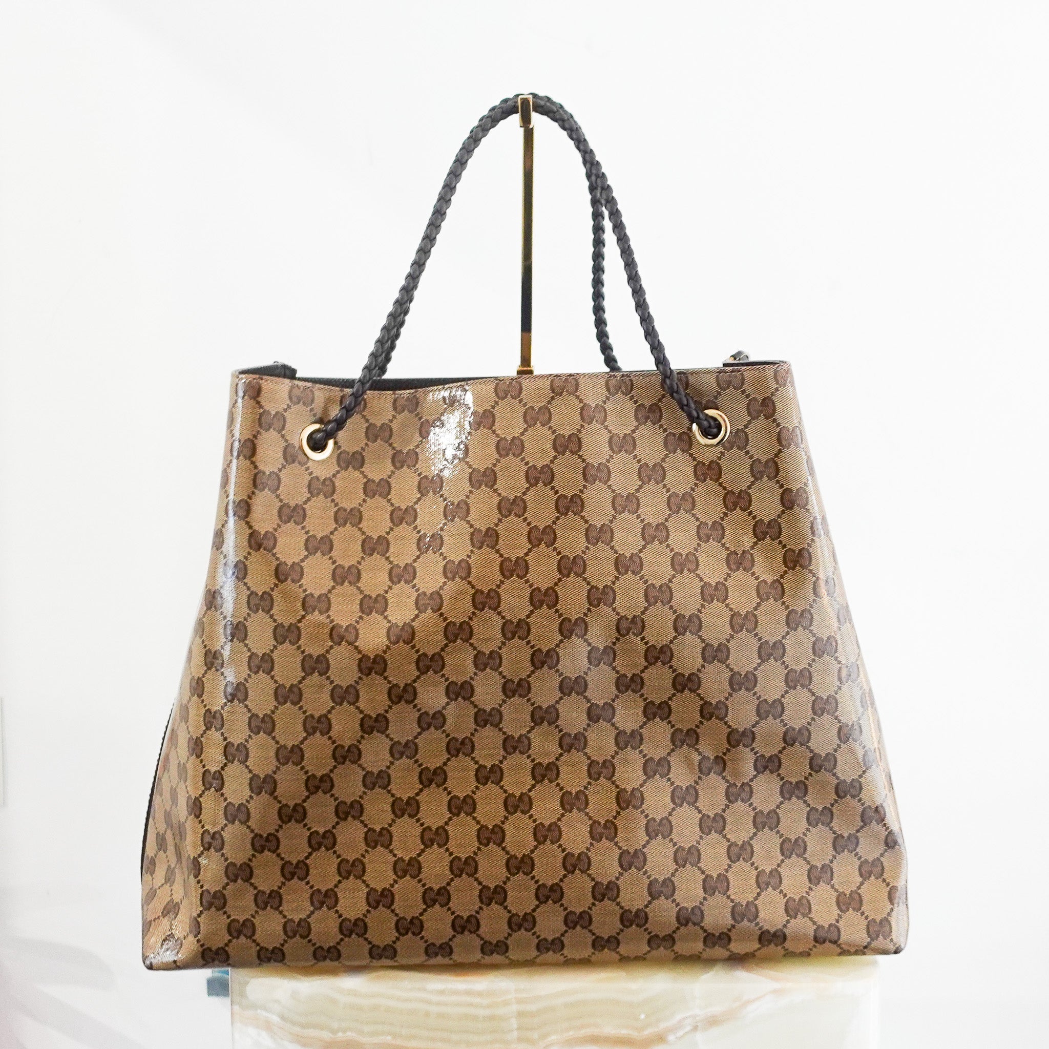 Coated monogram canvas bag RRP £1.2k