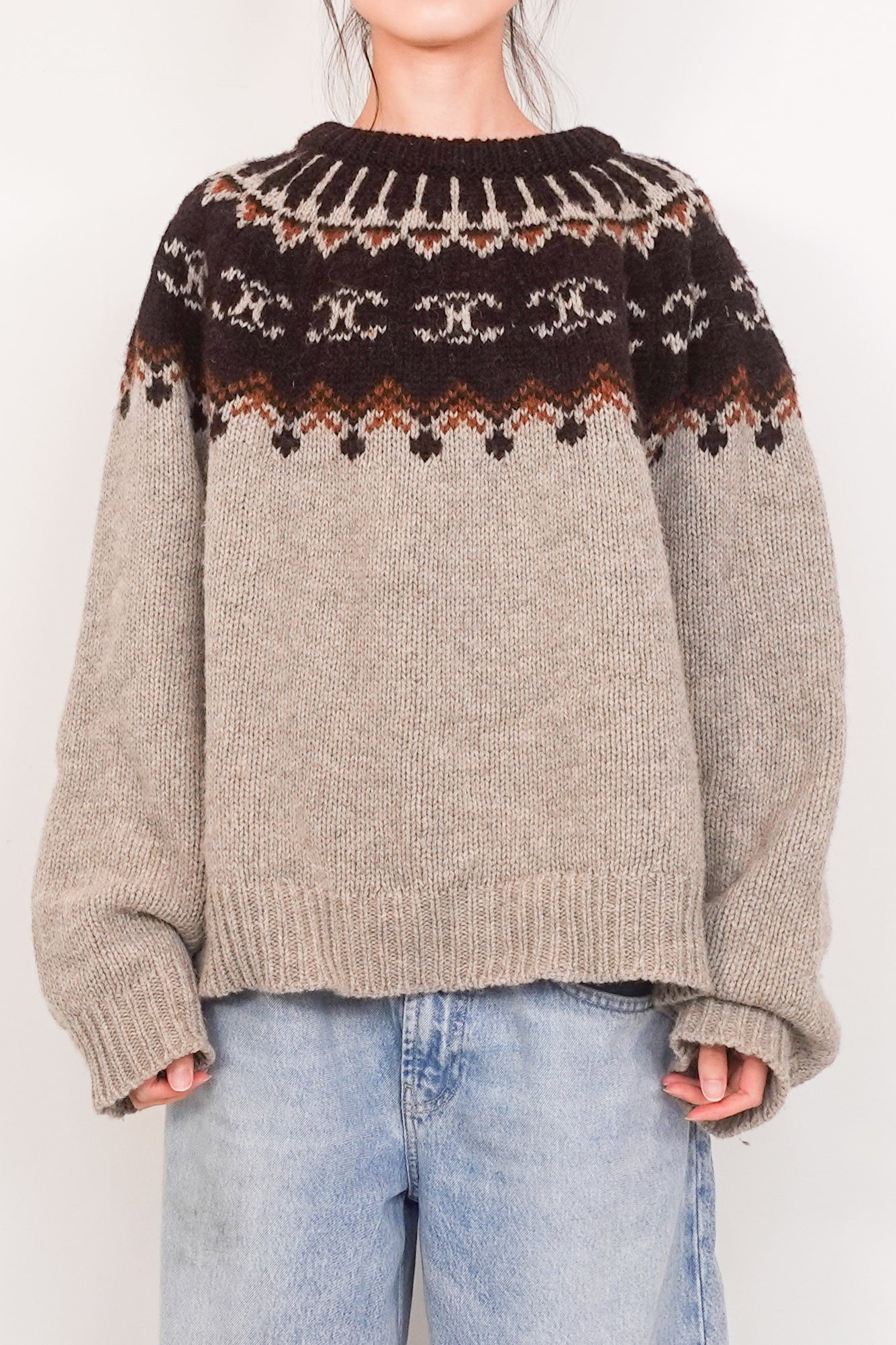 Wool knitted jumper RRP £1200