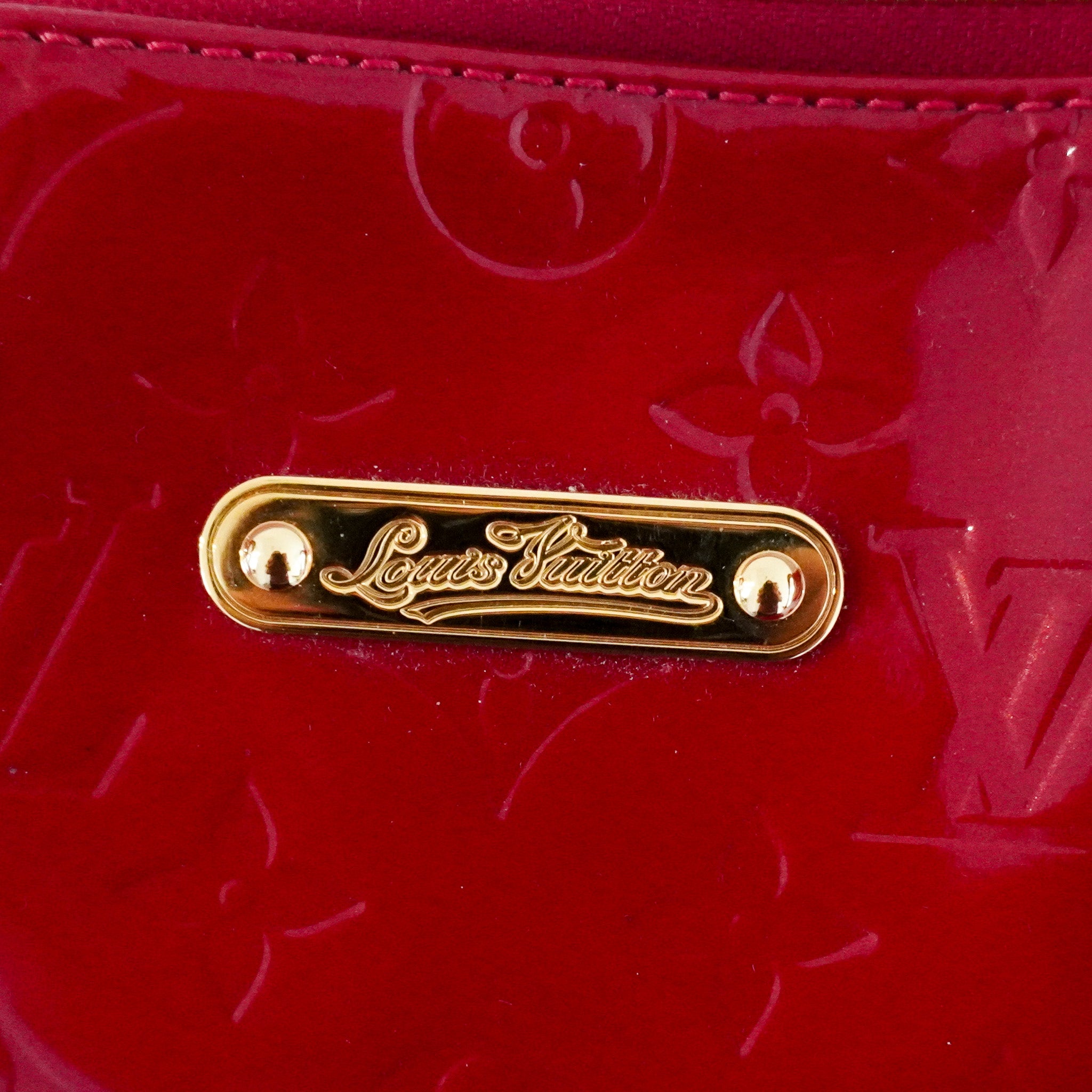 Louis Vuitton Vernis Bellevue PM in Red | Authentic Preloved