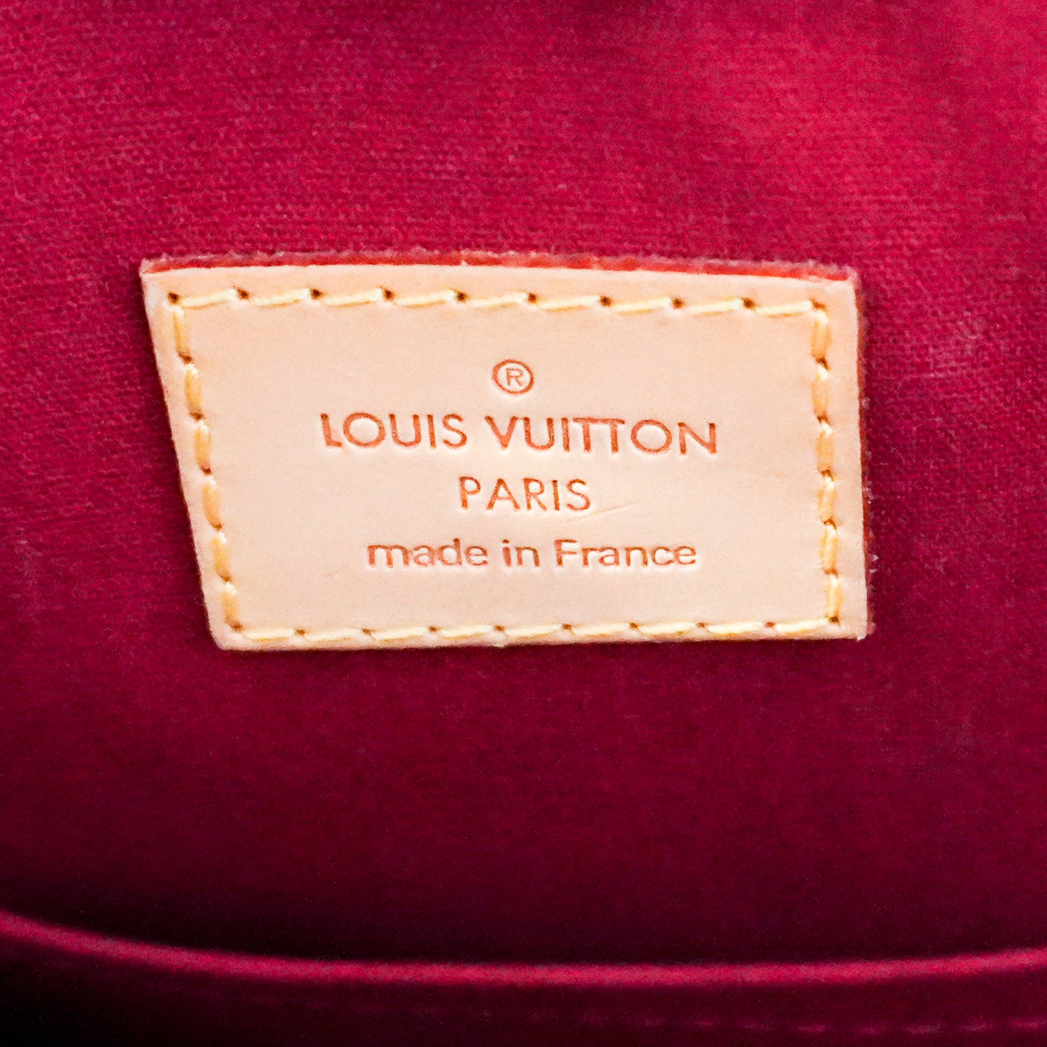 Louis Vuitton Vernis Bellevue PM in Red | Authentic Preloved