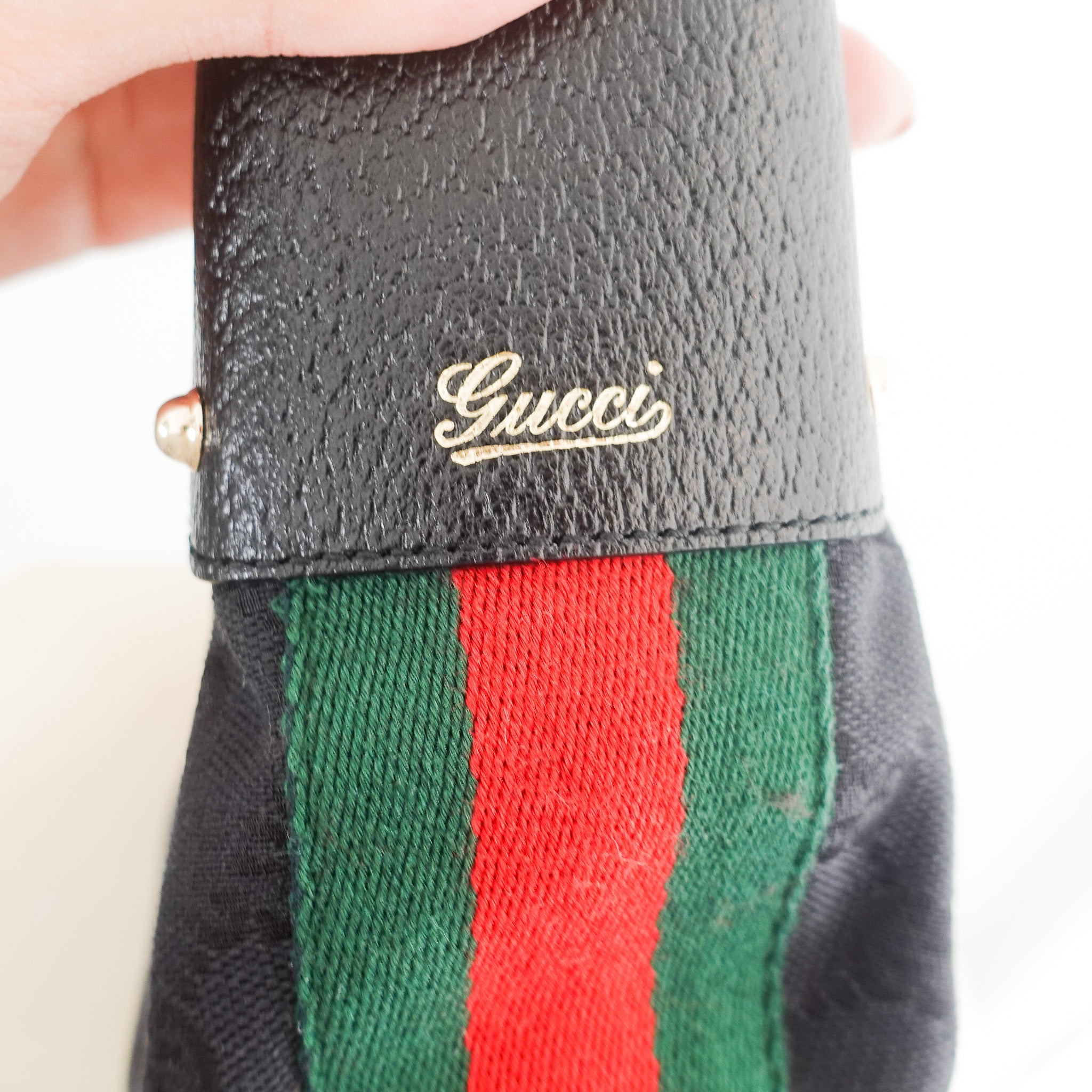 Gucci Canvas Bamboo - like rings Hobo Shoulder Bag RRP £800 | Authentic Preloved - Reloved Again